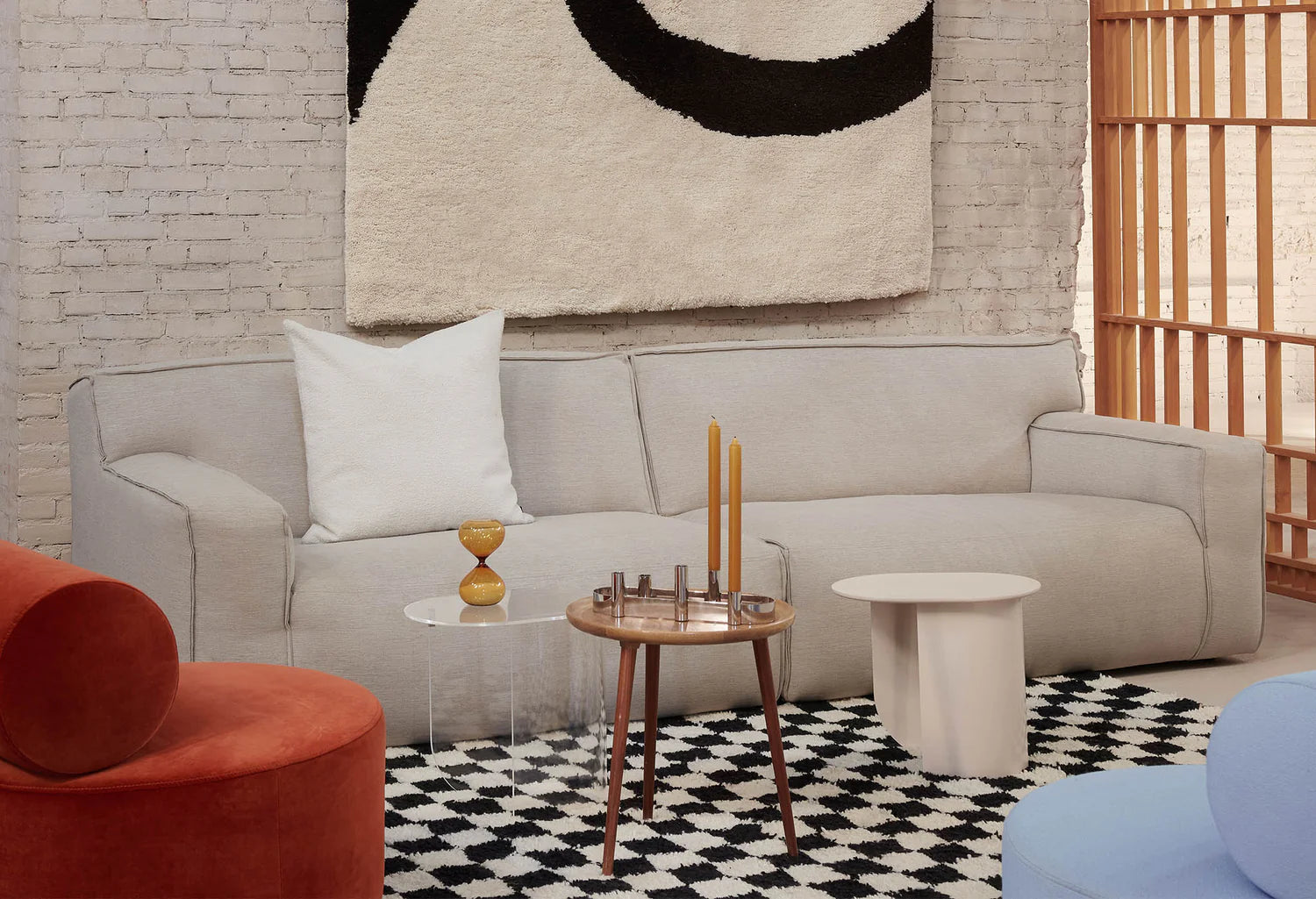 Beistelltisch PLATEAU gelb