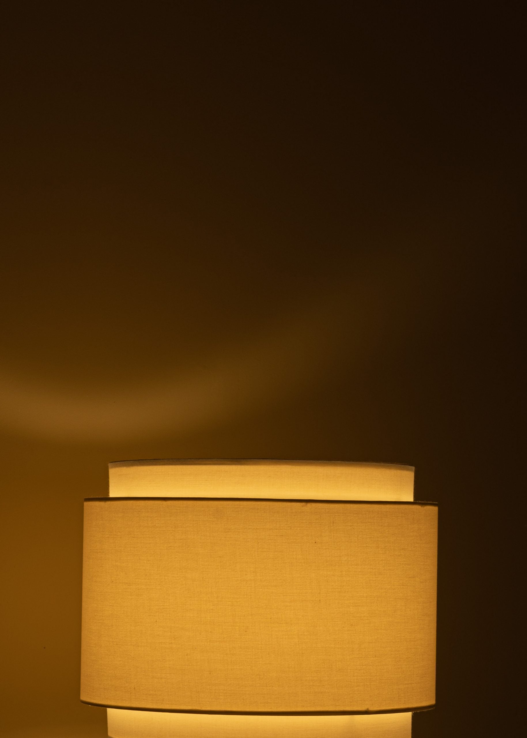 Tischlampe PURA KELO DOUBLE dunkelbeige Alabaster