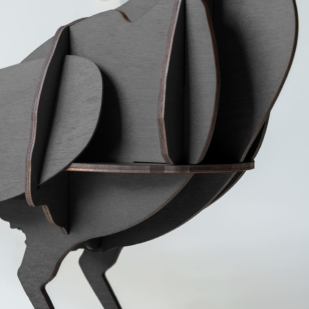 Dekorative Figur EDGAR schwarz