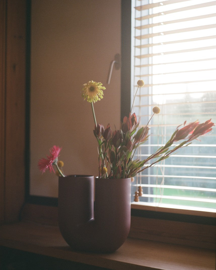 Vase KINK bordeaux