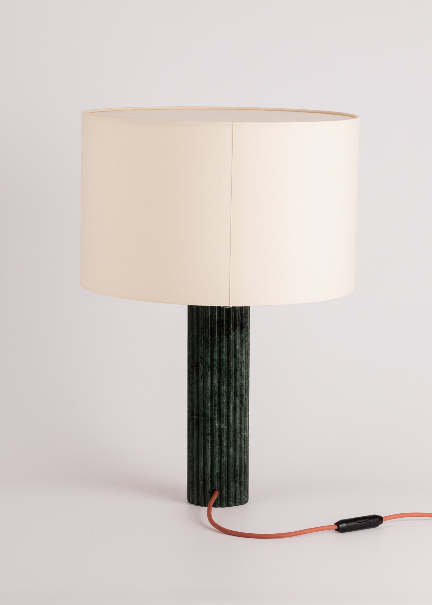 Tischlampe FLUTA grüner Marmor