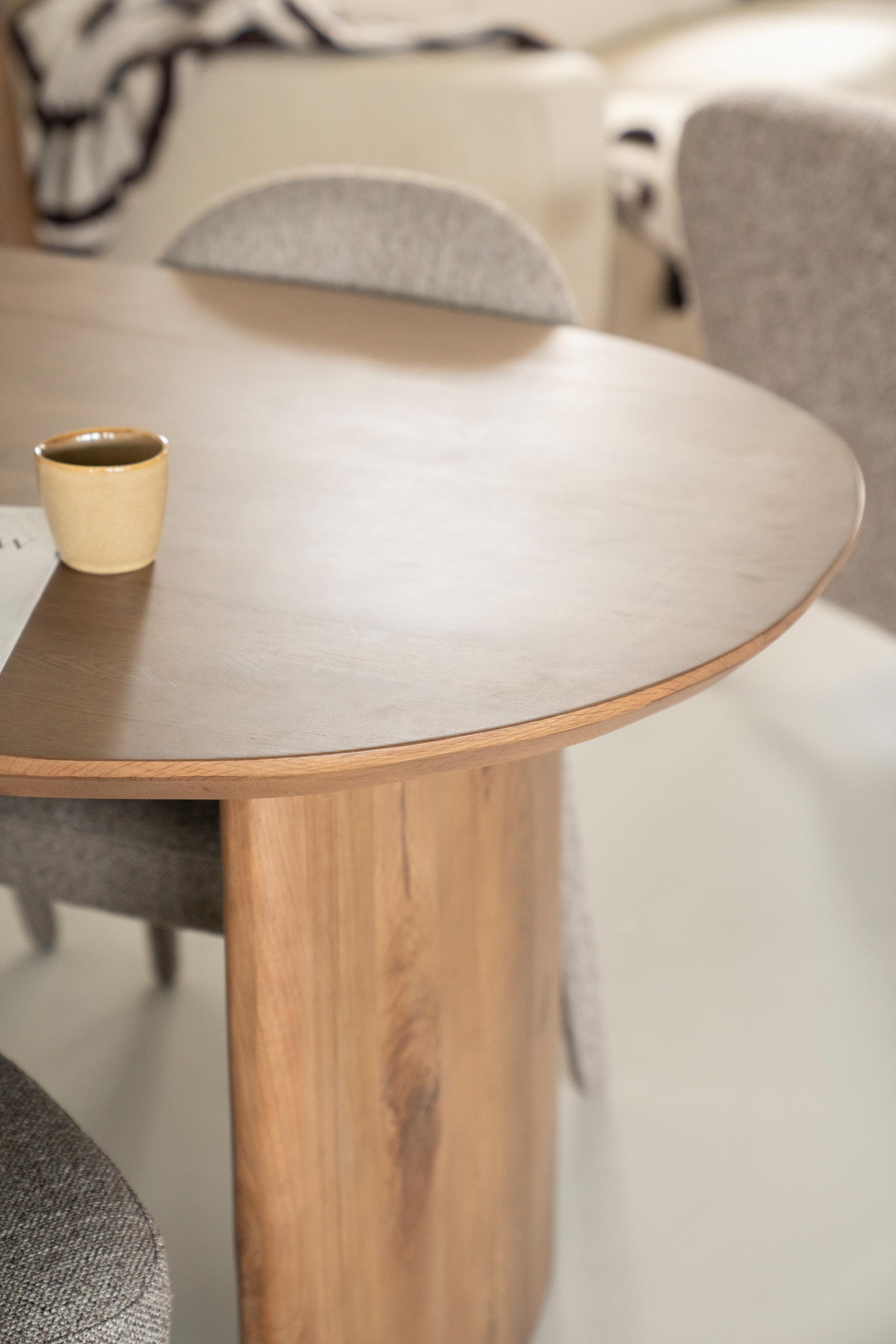 Oval table DEX dark oak wood