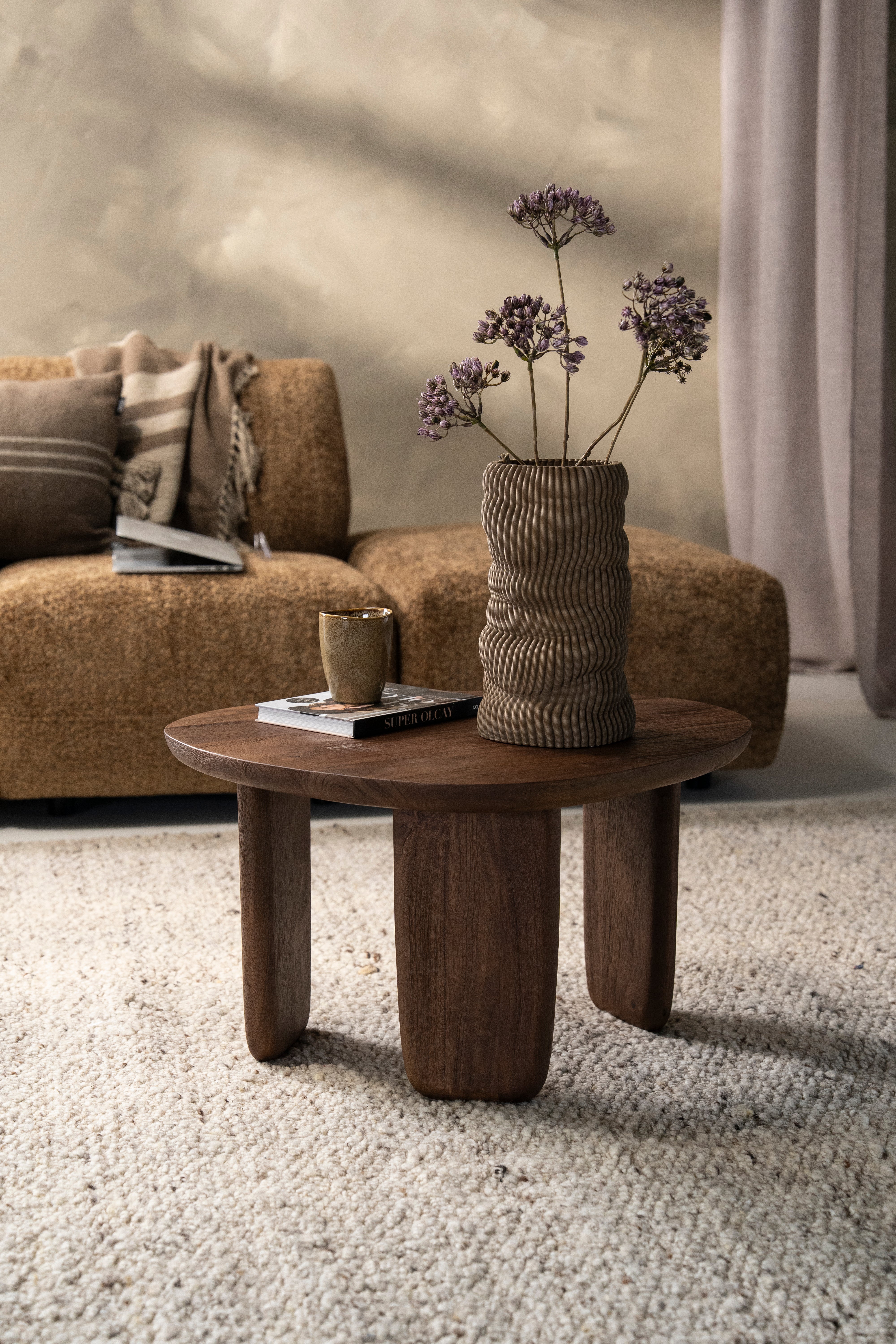 MAUD side table dark mango wood