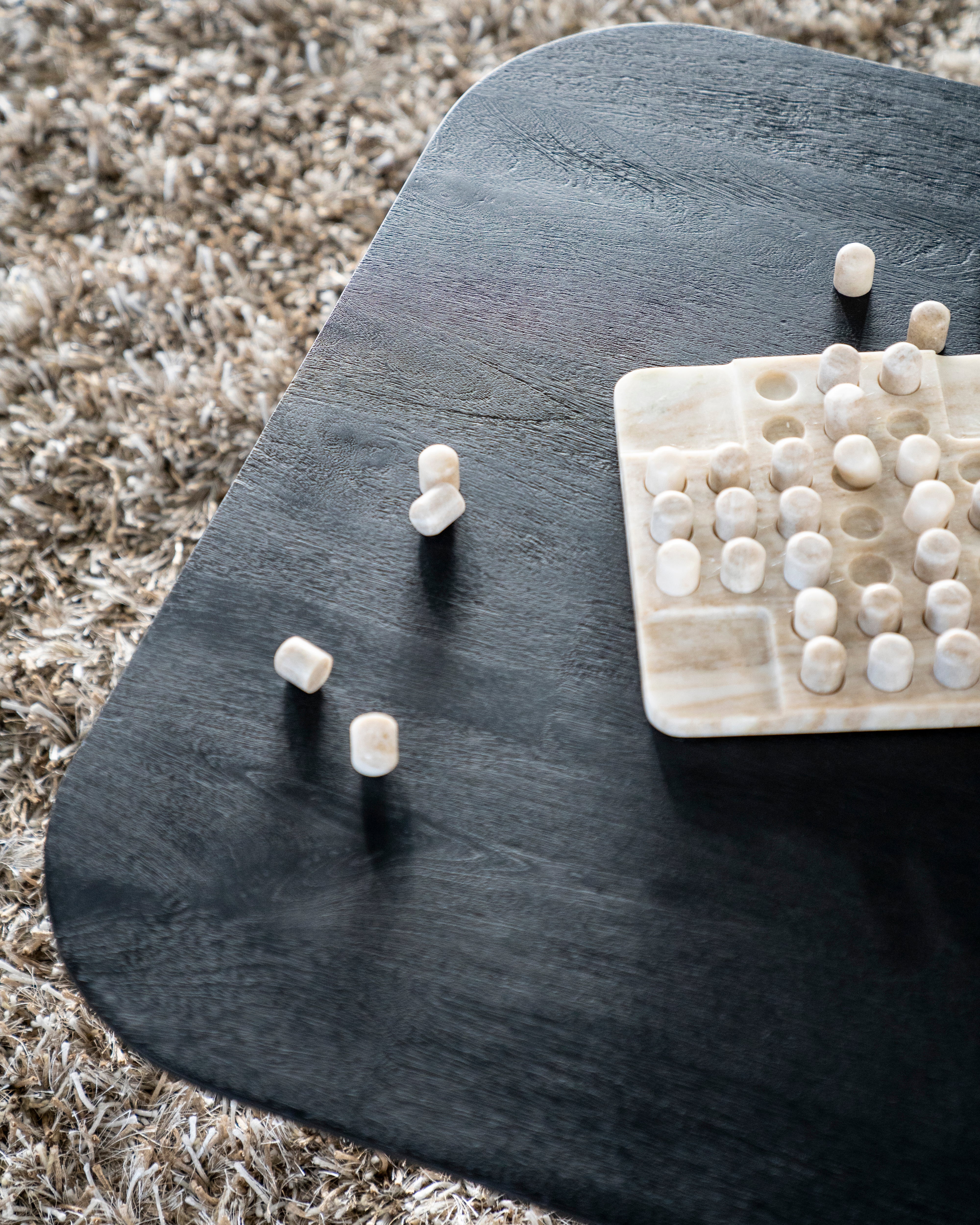 Couchtisch ARON schwarzes Mangoholz