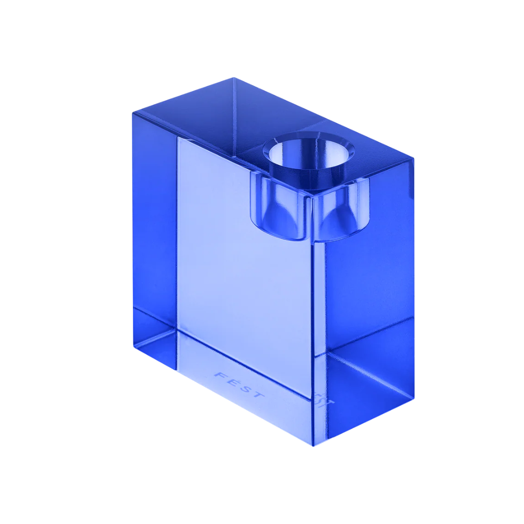 Kerzenhalter PARKER blau