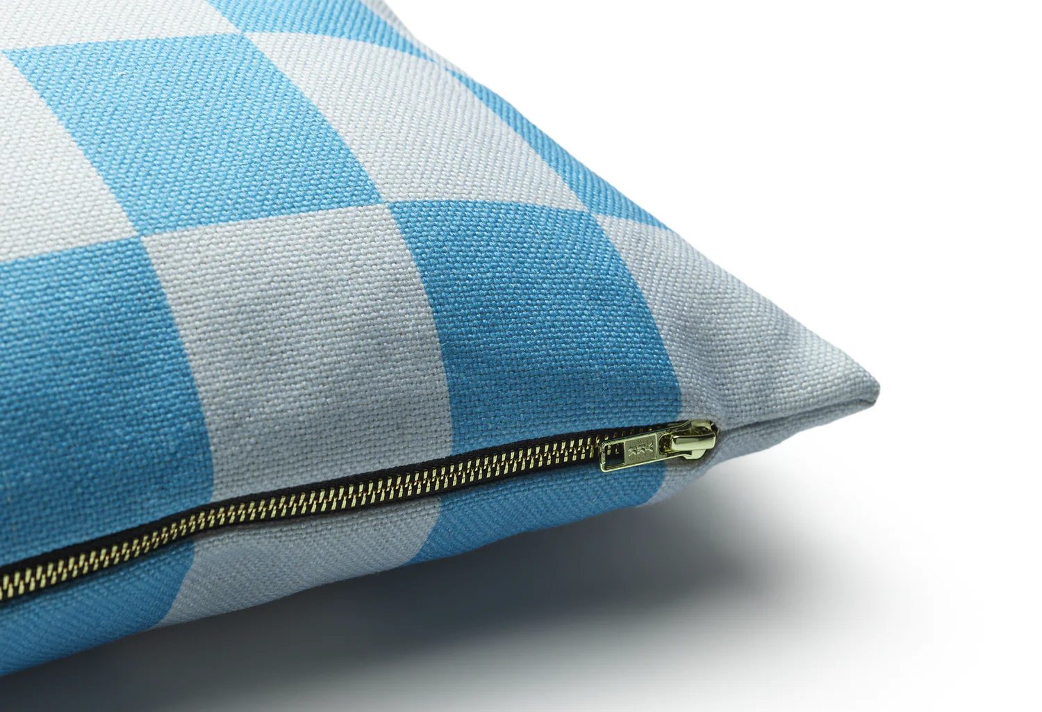 Rechteckiges Kissen STRIPES AND CHECKS blau