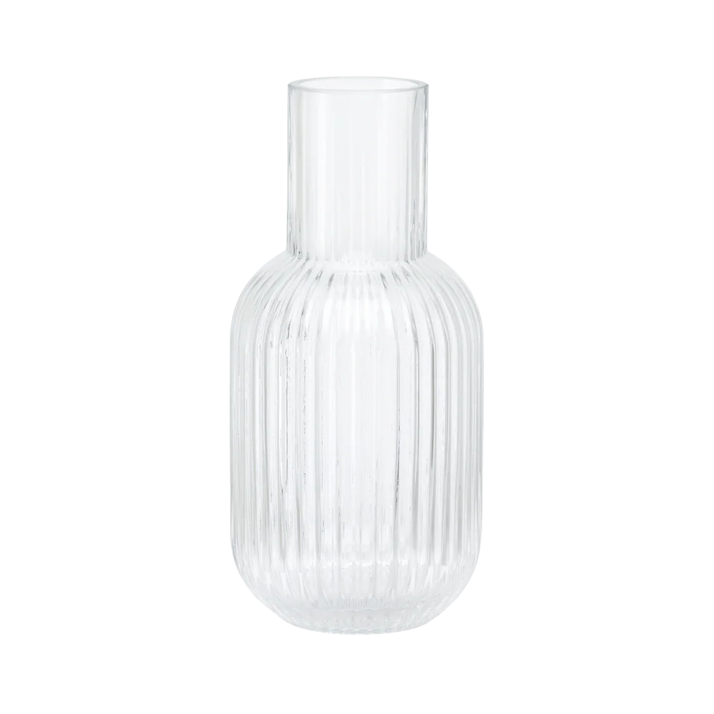 Vase OTIS aus strukturiertem Glas