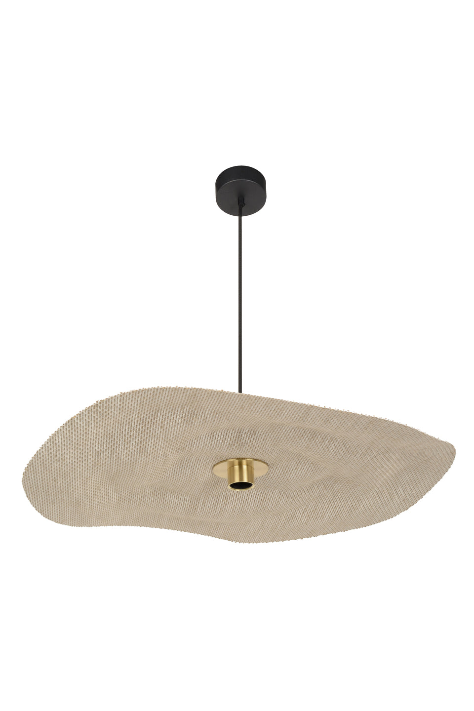 Niethänge -Lampe beige Leinen