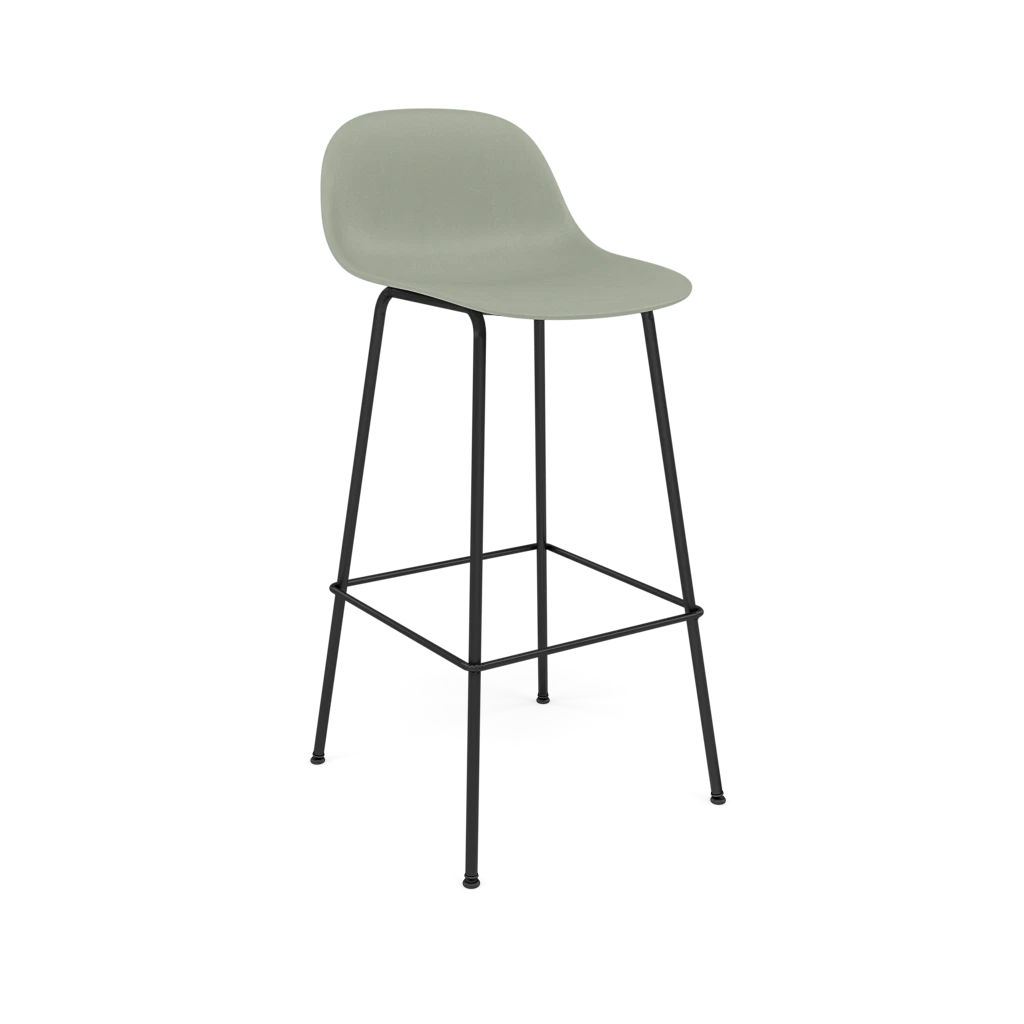 Personalisierbarer Barhocker FIBER mit Stahlbasis