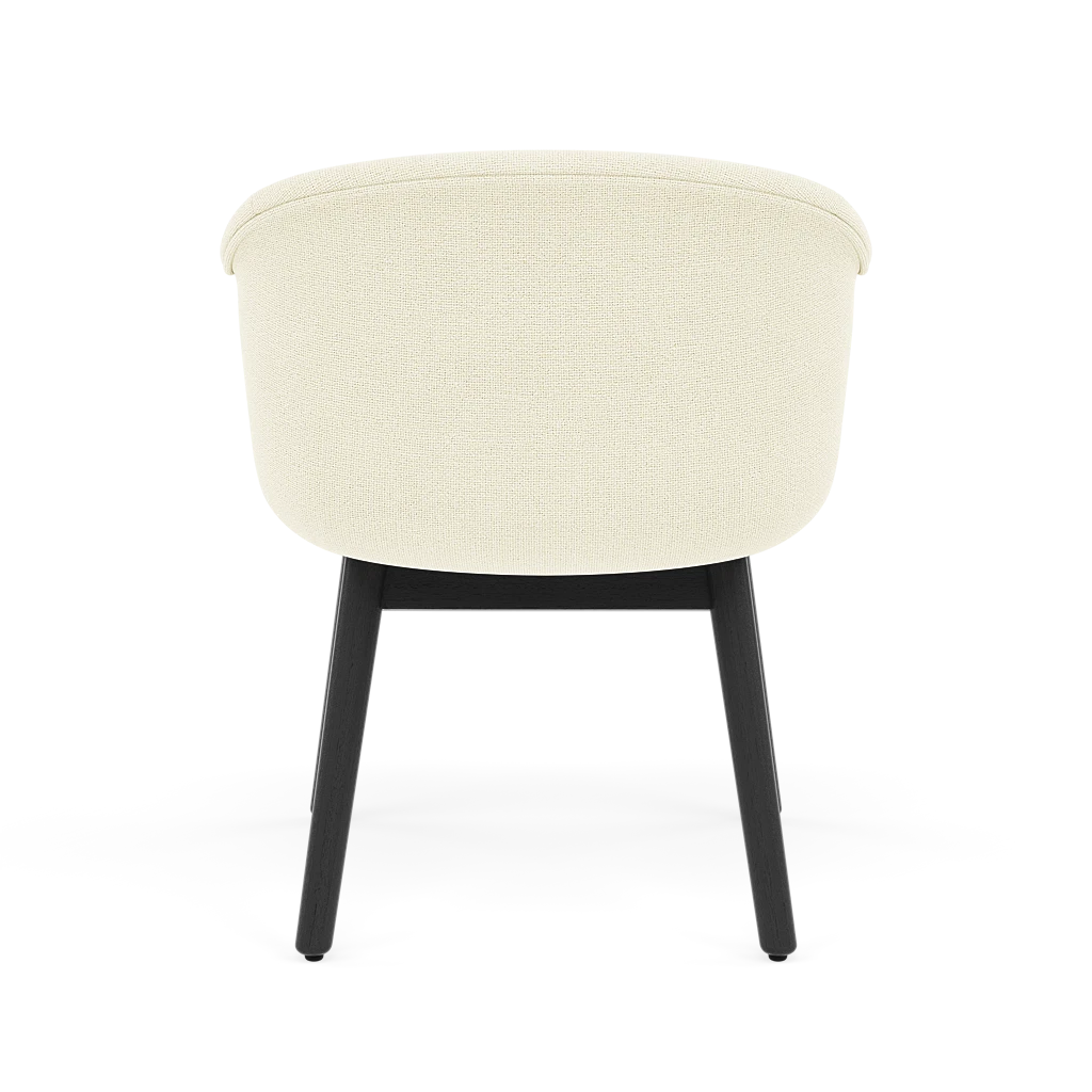FIBER SOFT Chair customized with wooden base
