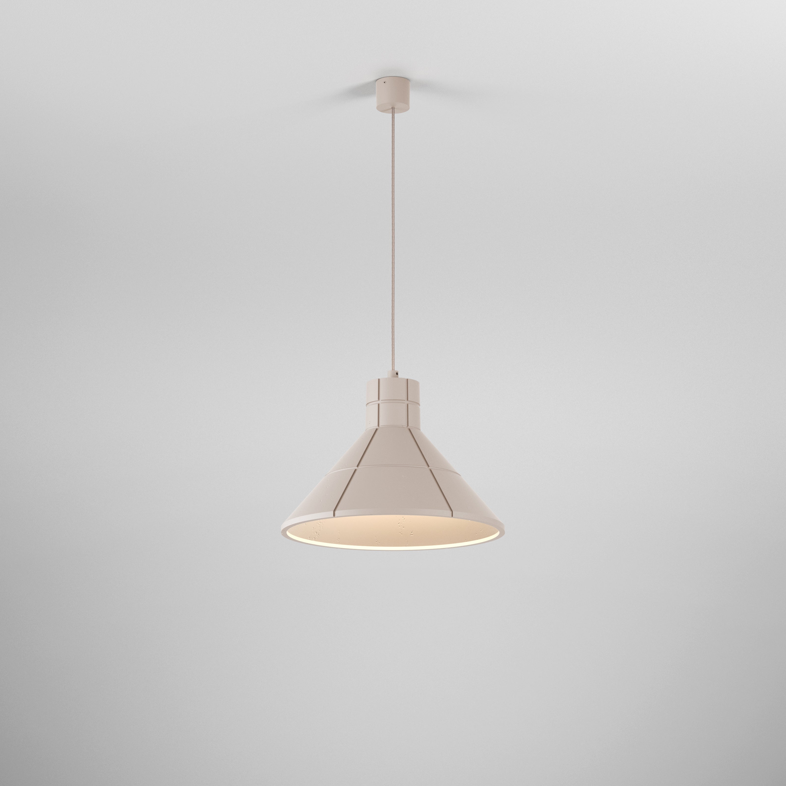 FLARED COST pendant lamp synthetic gypsum