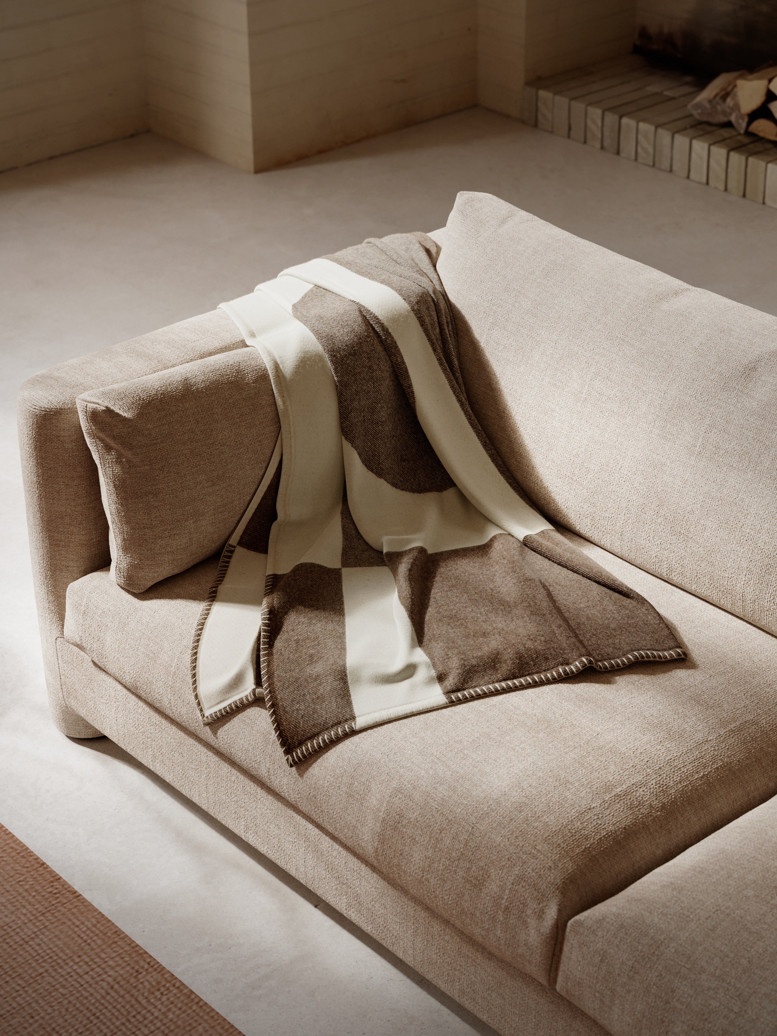 Koc BIG LOGO braun-beige