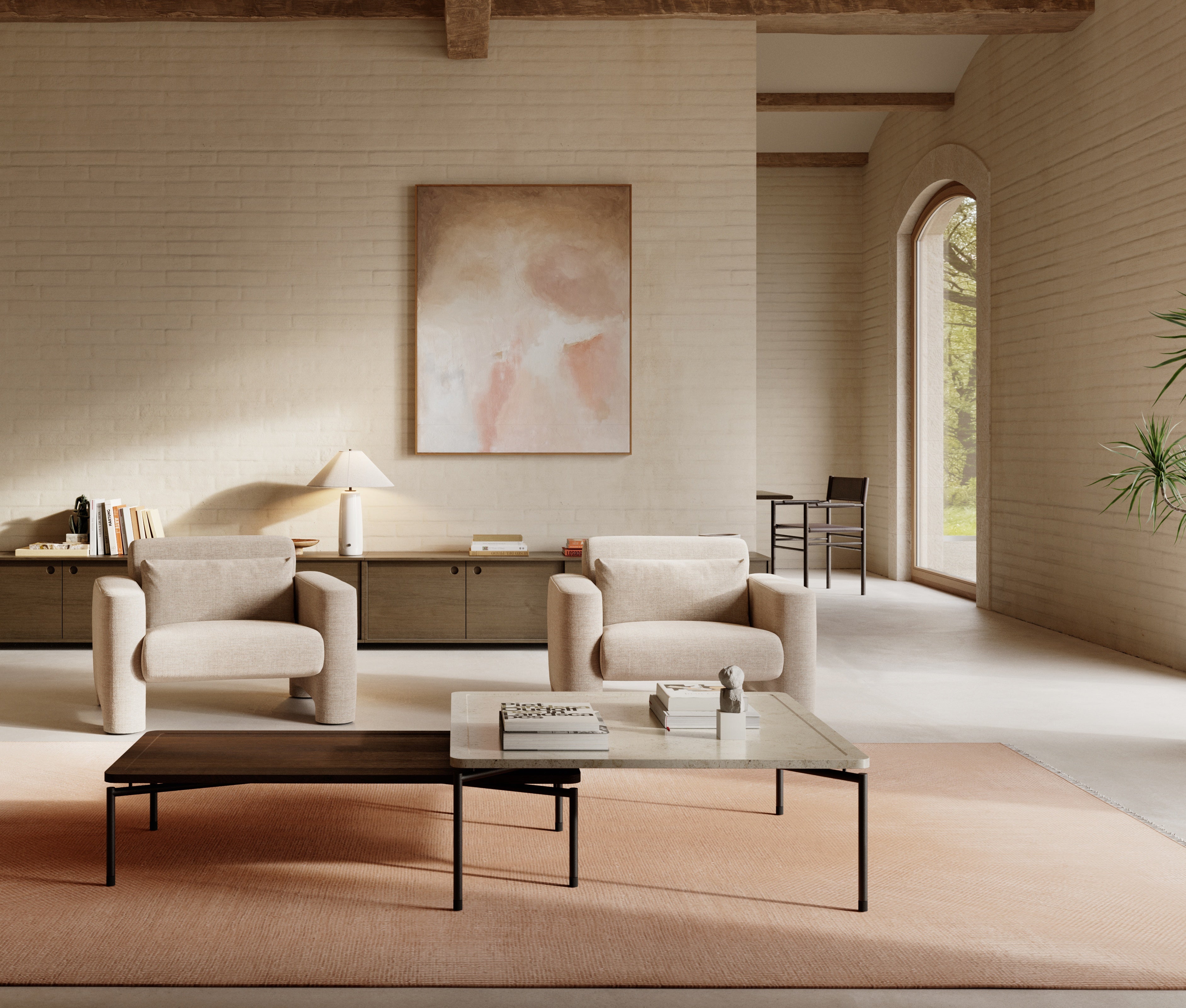 Upholstered ION Armchair