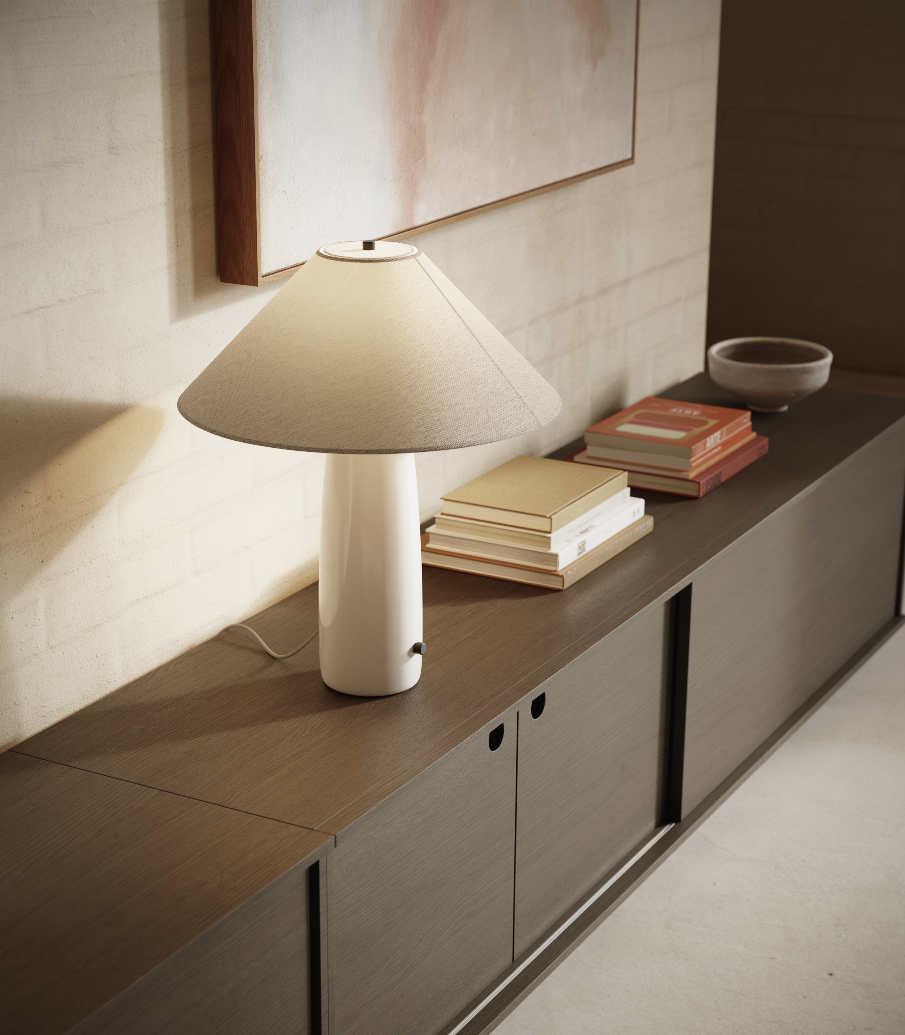 BATON beige table lamp