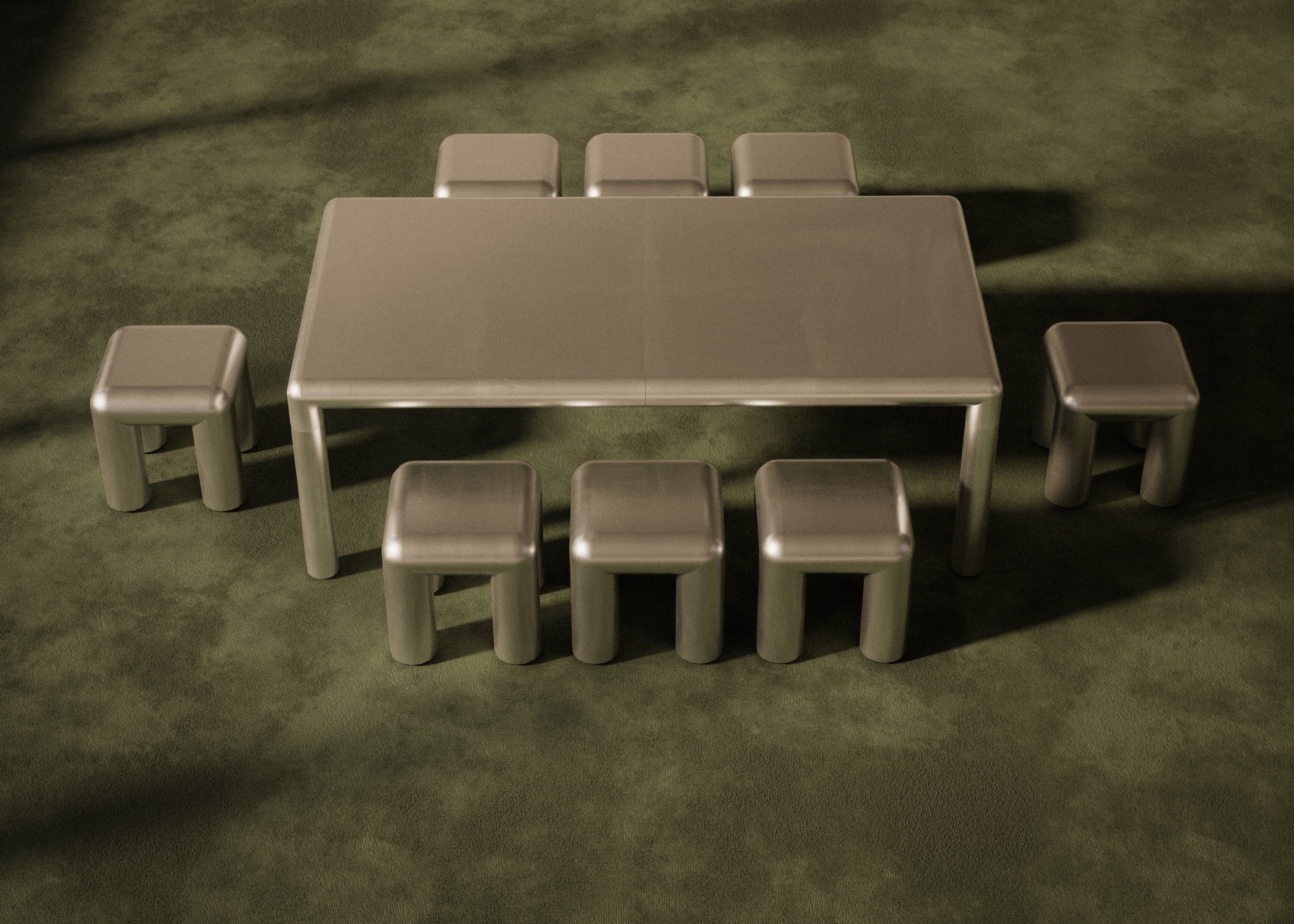 Beistelltisch CUBIO Aluminium