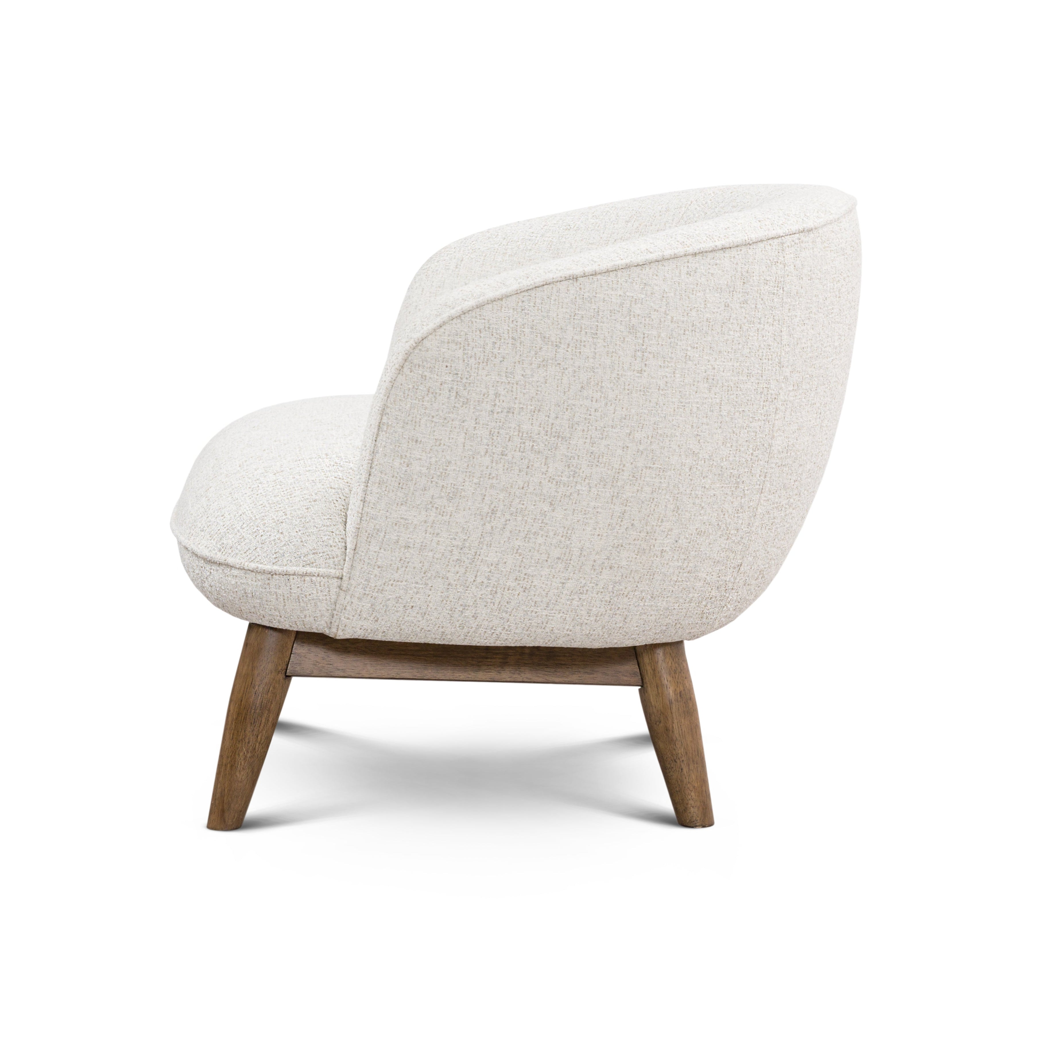 Gepolsterter Sessel Benton Holzbasis