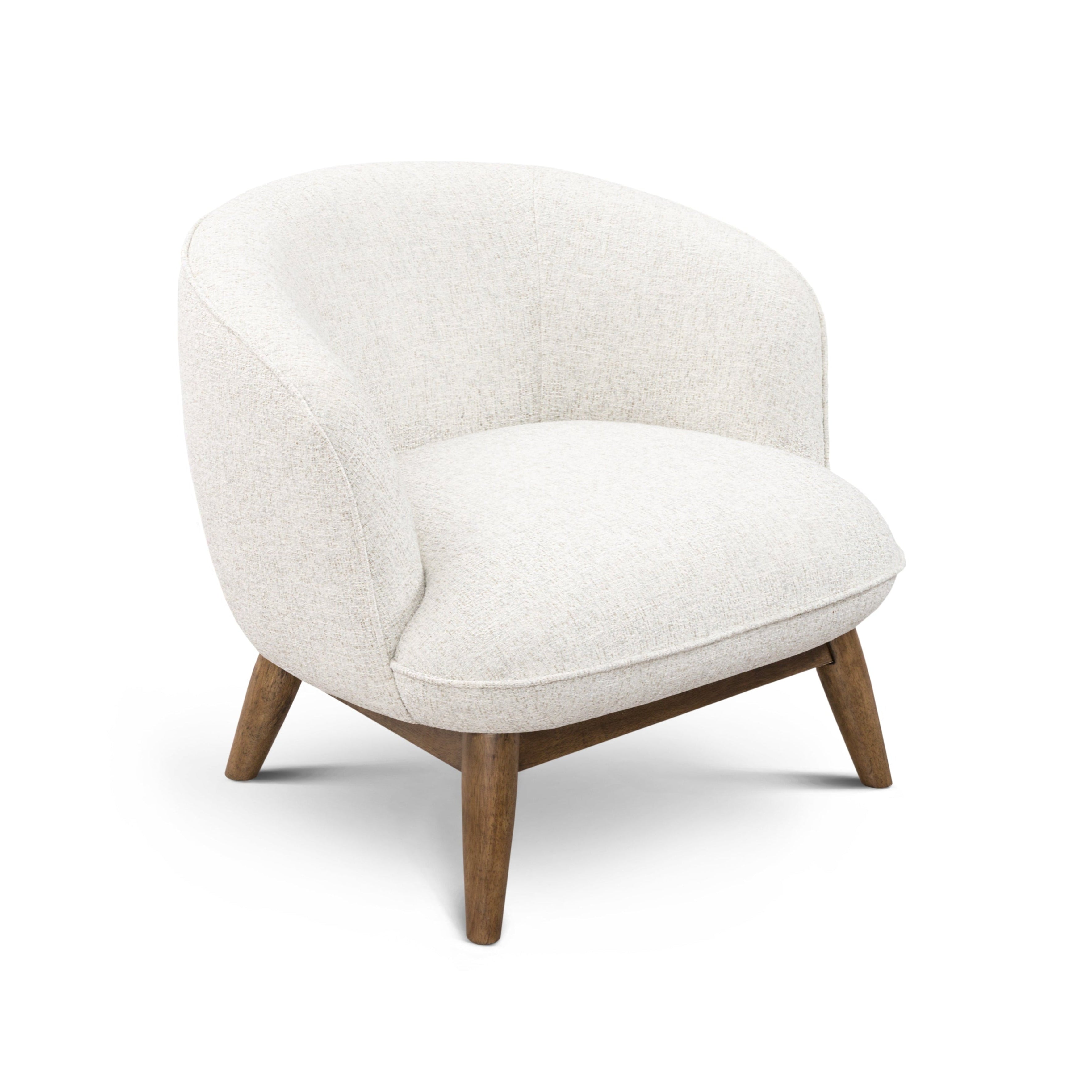 Gepolsterter Sessel Benton Holzbasis