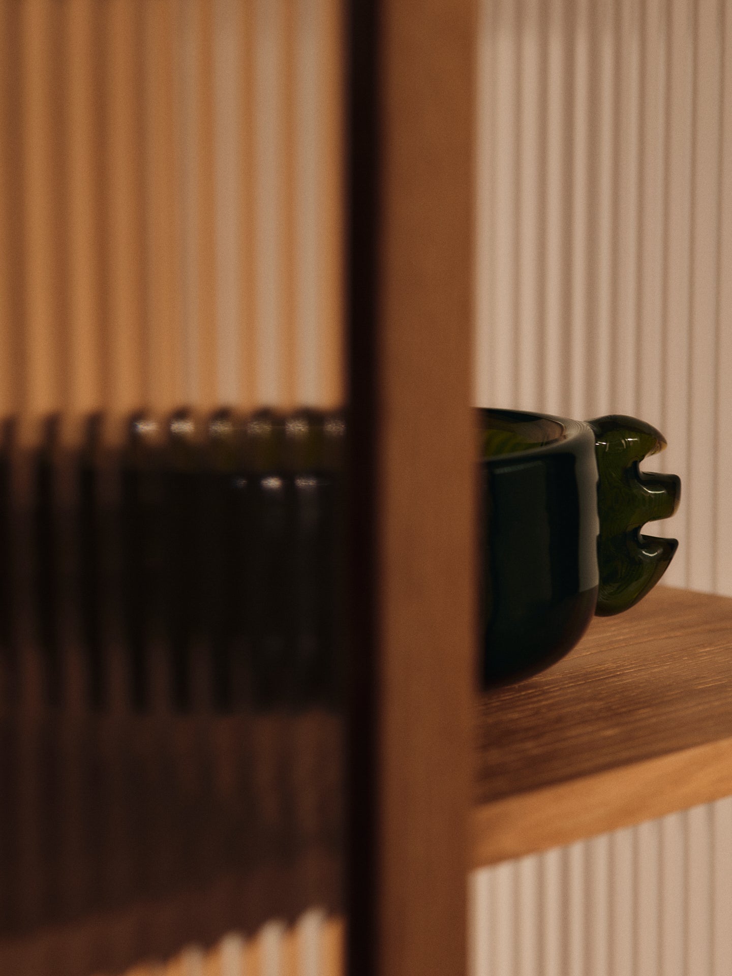 ALAS green moss glass bowl