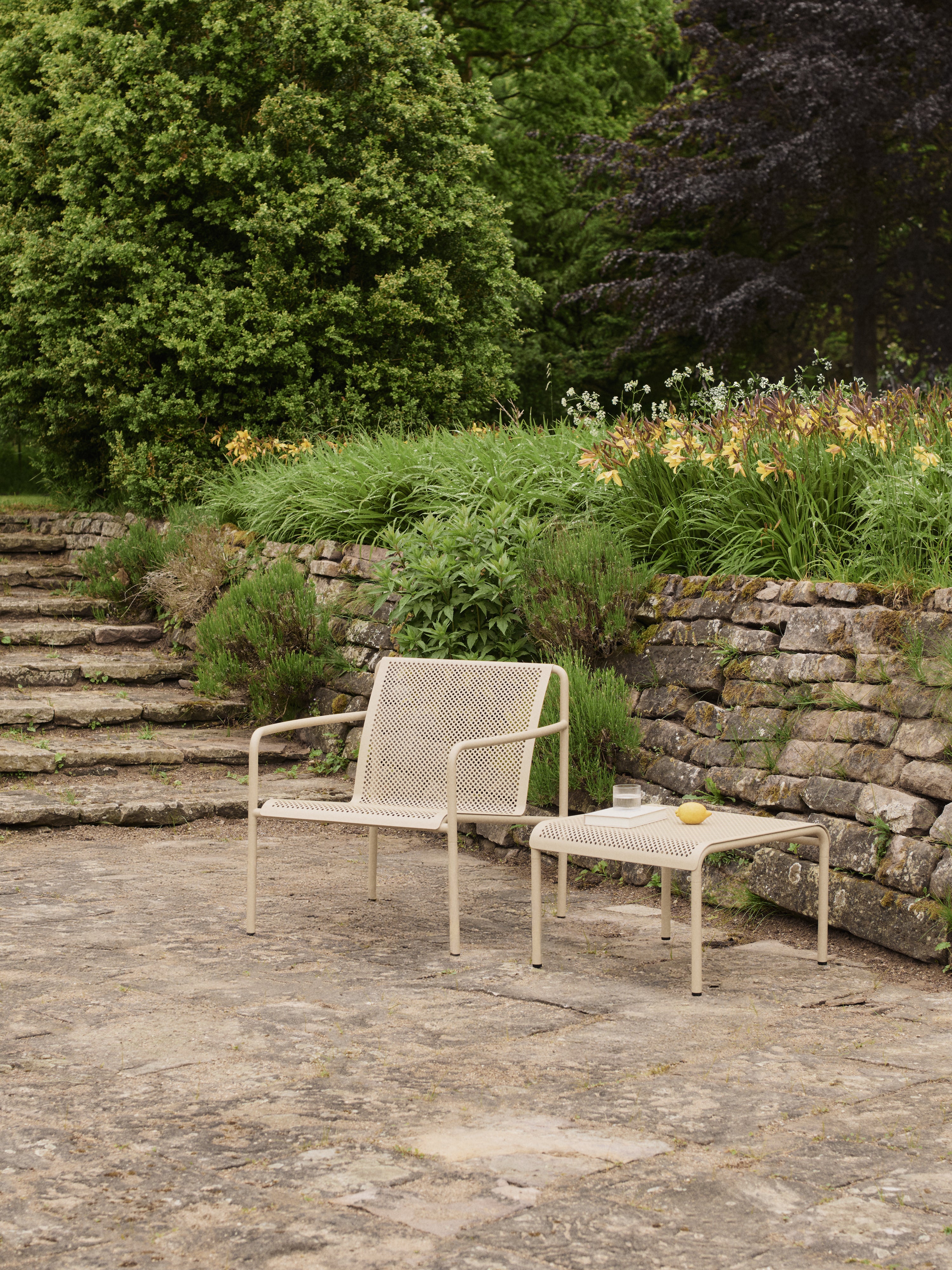 Kaffeetisch Garten DAPPLE beige