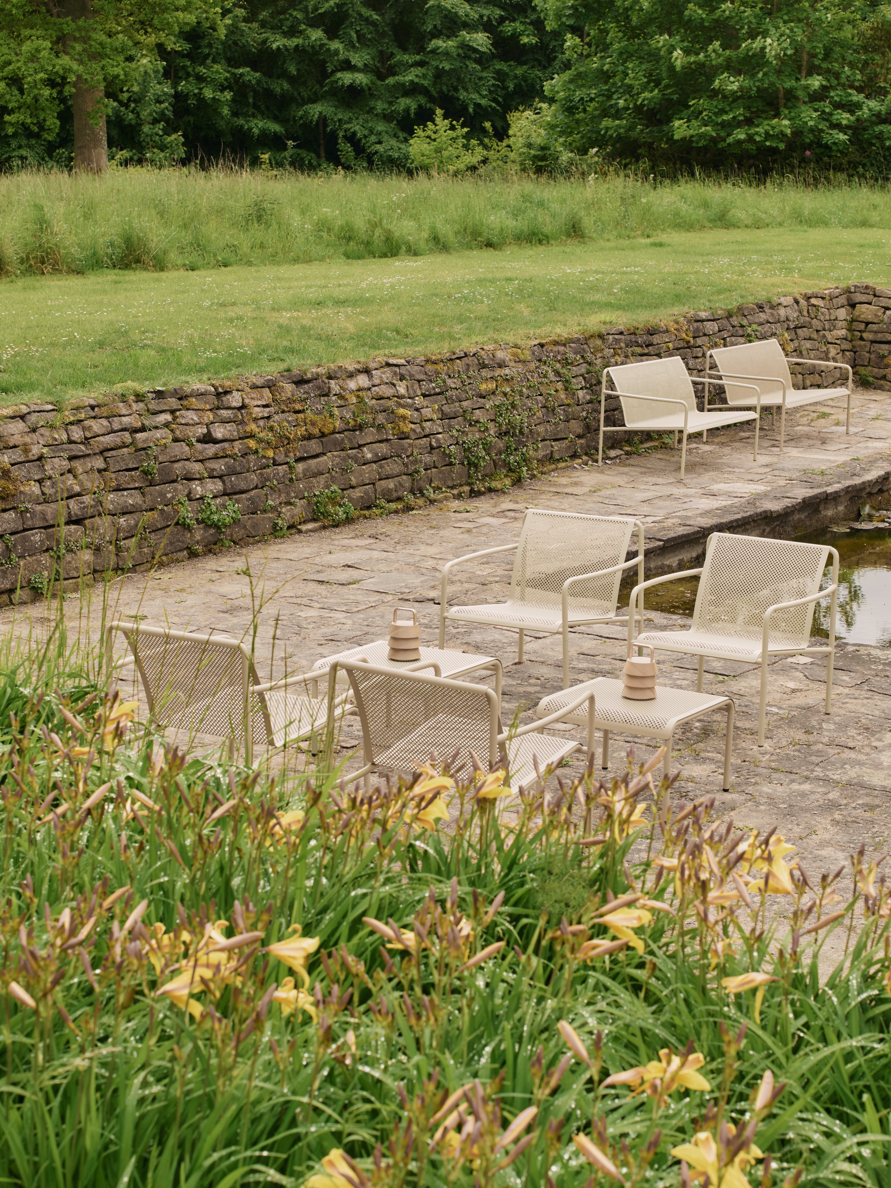 Kaffeetisch Garten DAPPLE beige