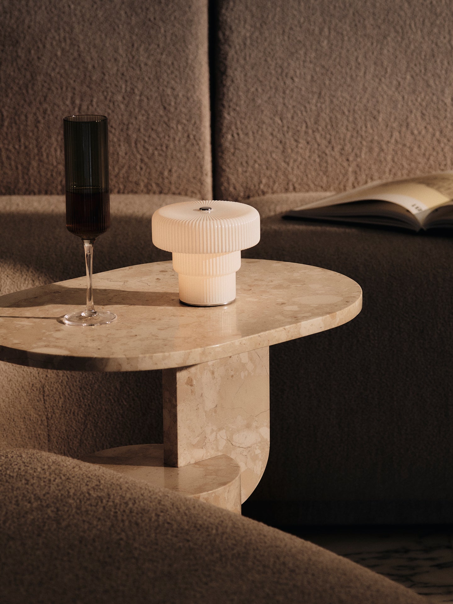Tragbare Lampe RIPPLE weiß