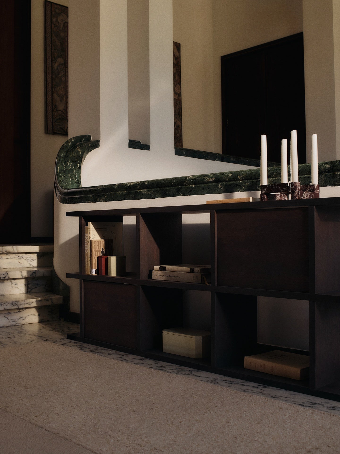 BOOK RACKS Dark oak wood