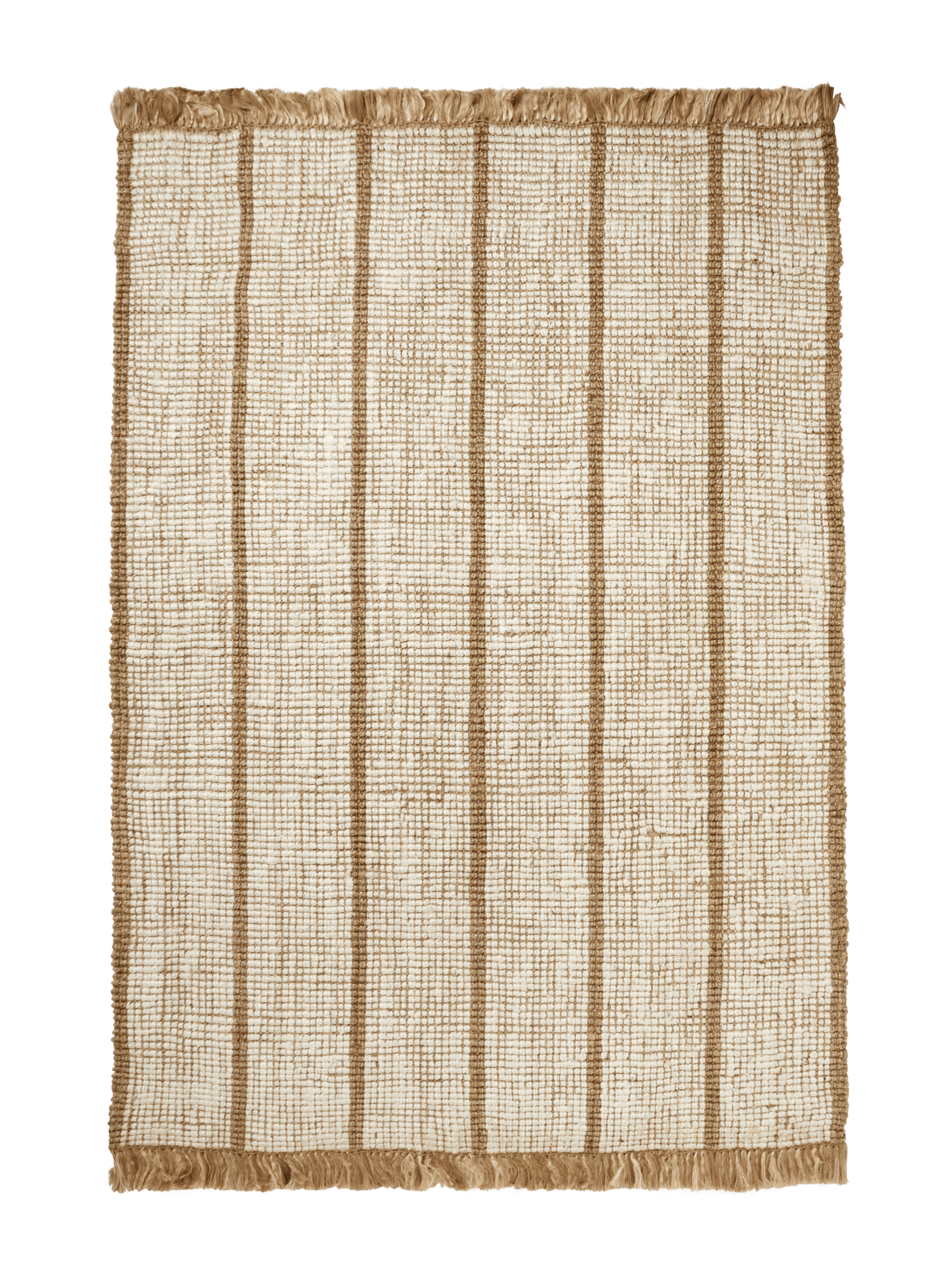 Teppich ATHENS STRIPES creme mit Jute