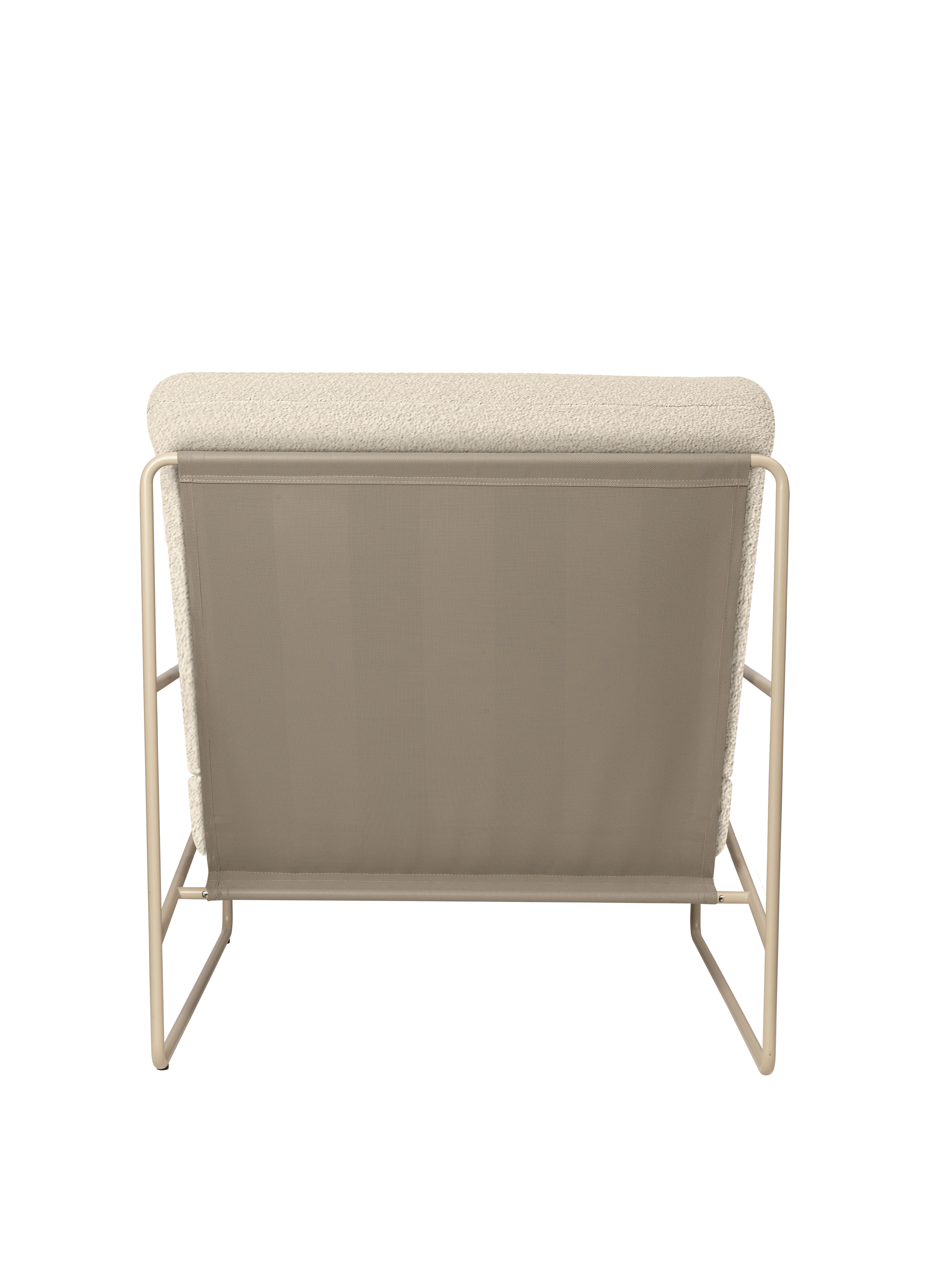 DESERT Outdoor Armchair in Broken White with Beige Base