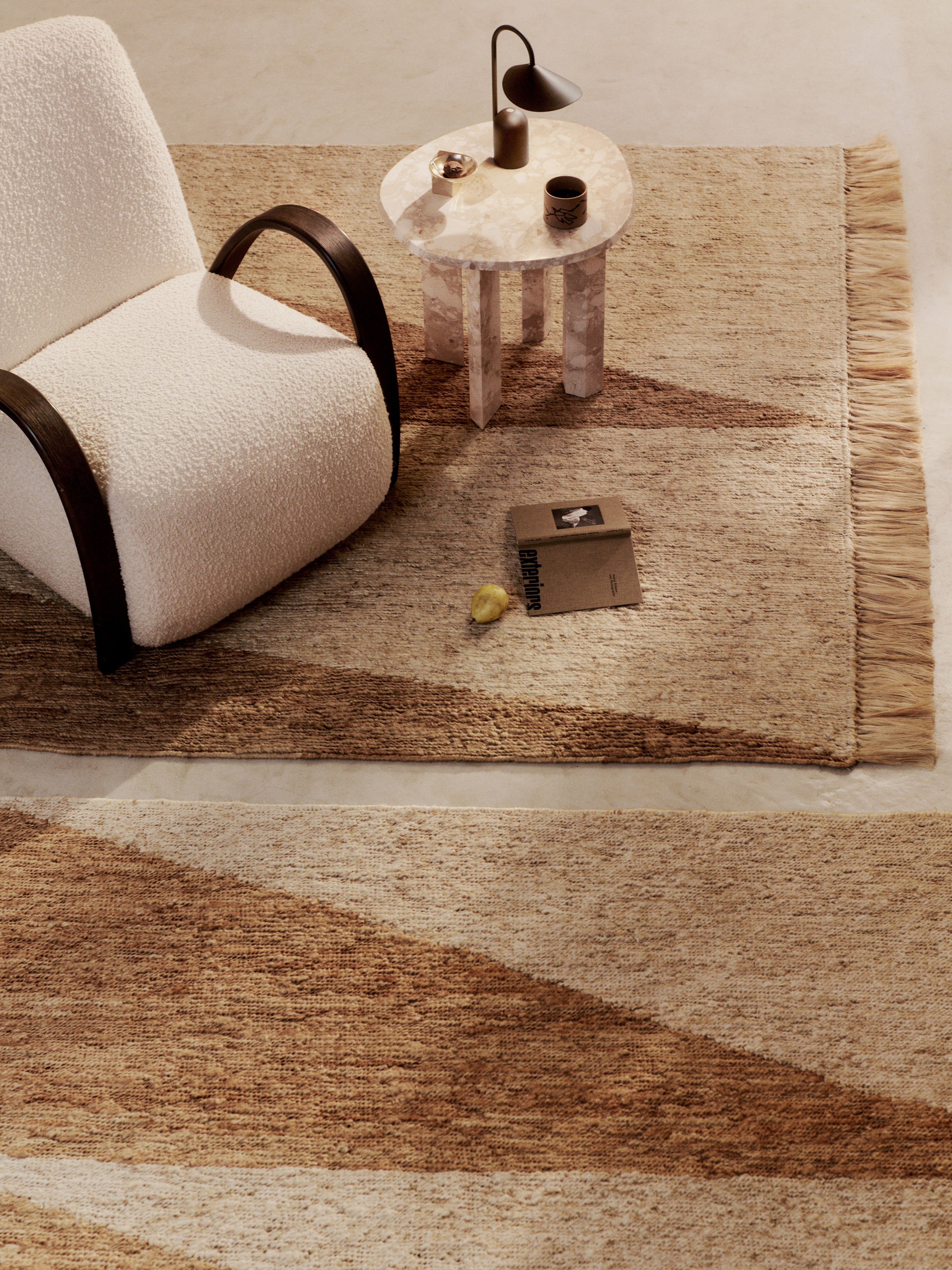 Taula Side Table Pink Marmor