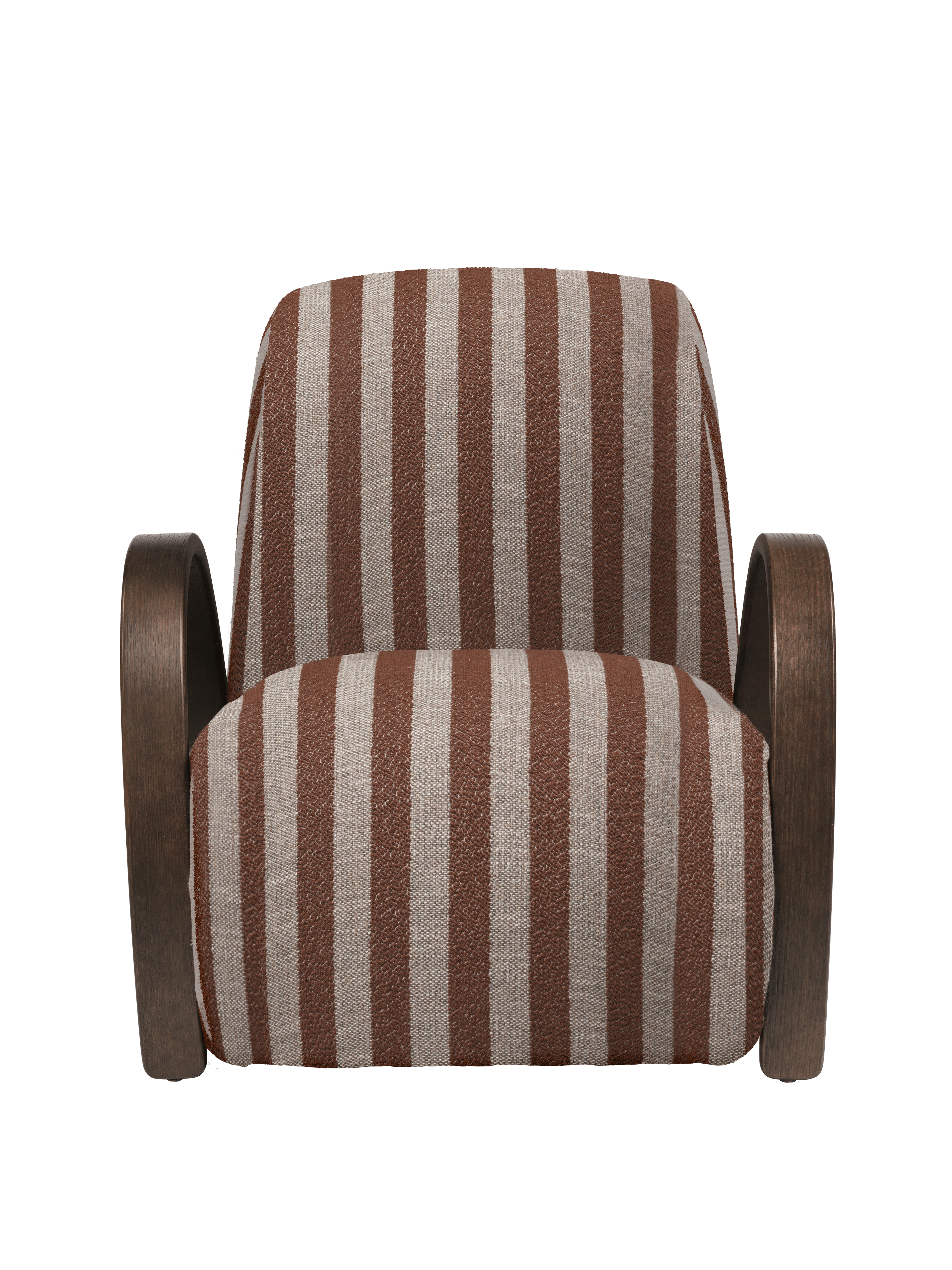 BUUR LOUNGE Chocolate Armchair Louisiana with Sand
