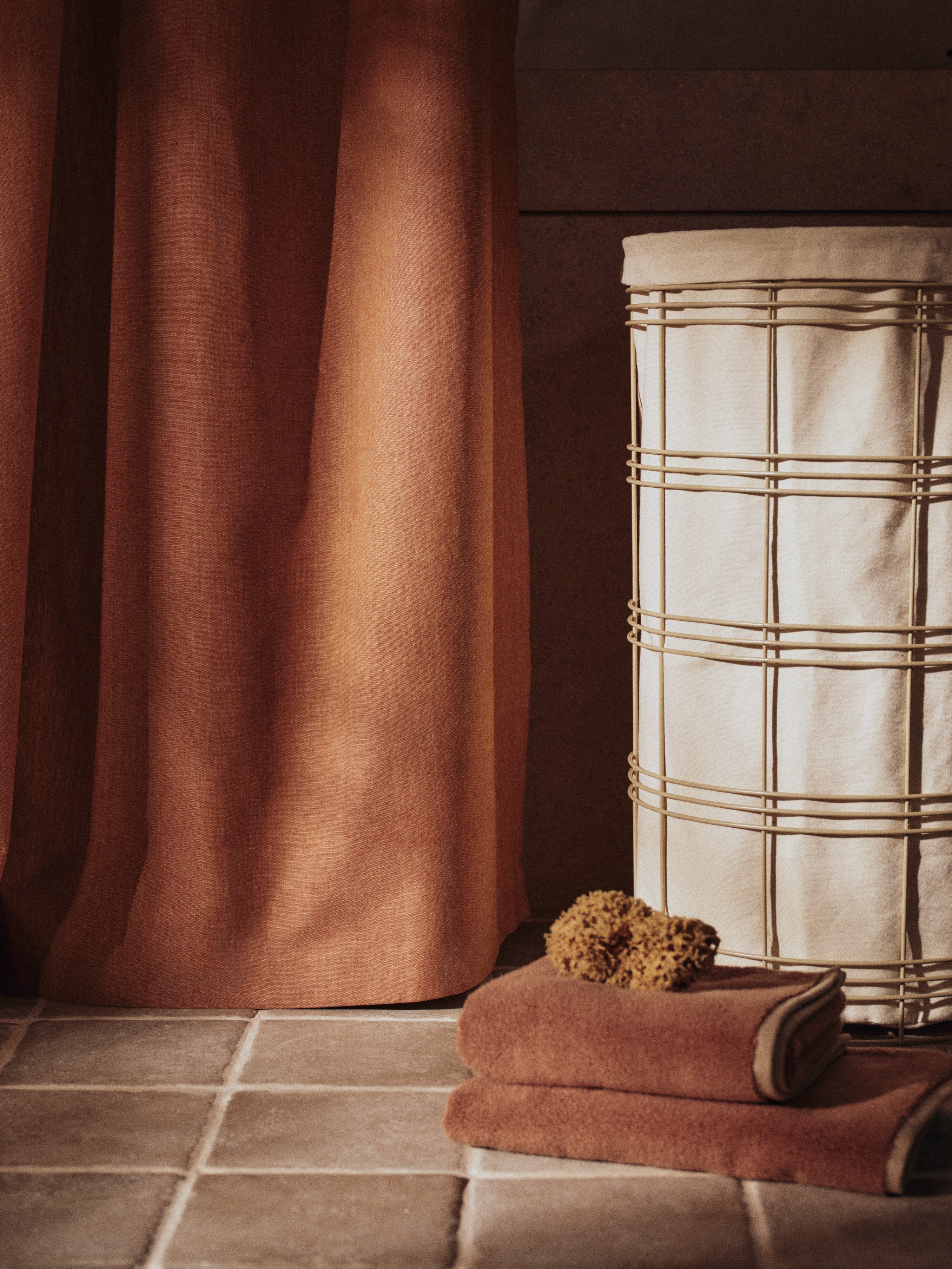 Duschvorhang CHAMBRAY rosa