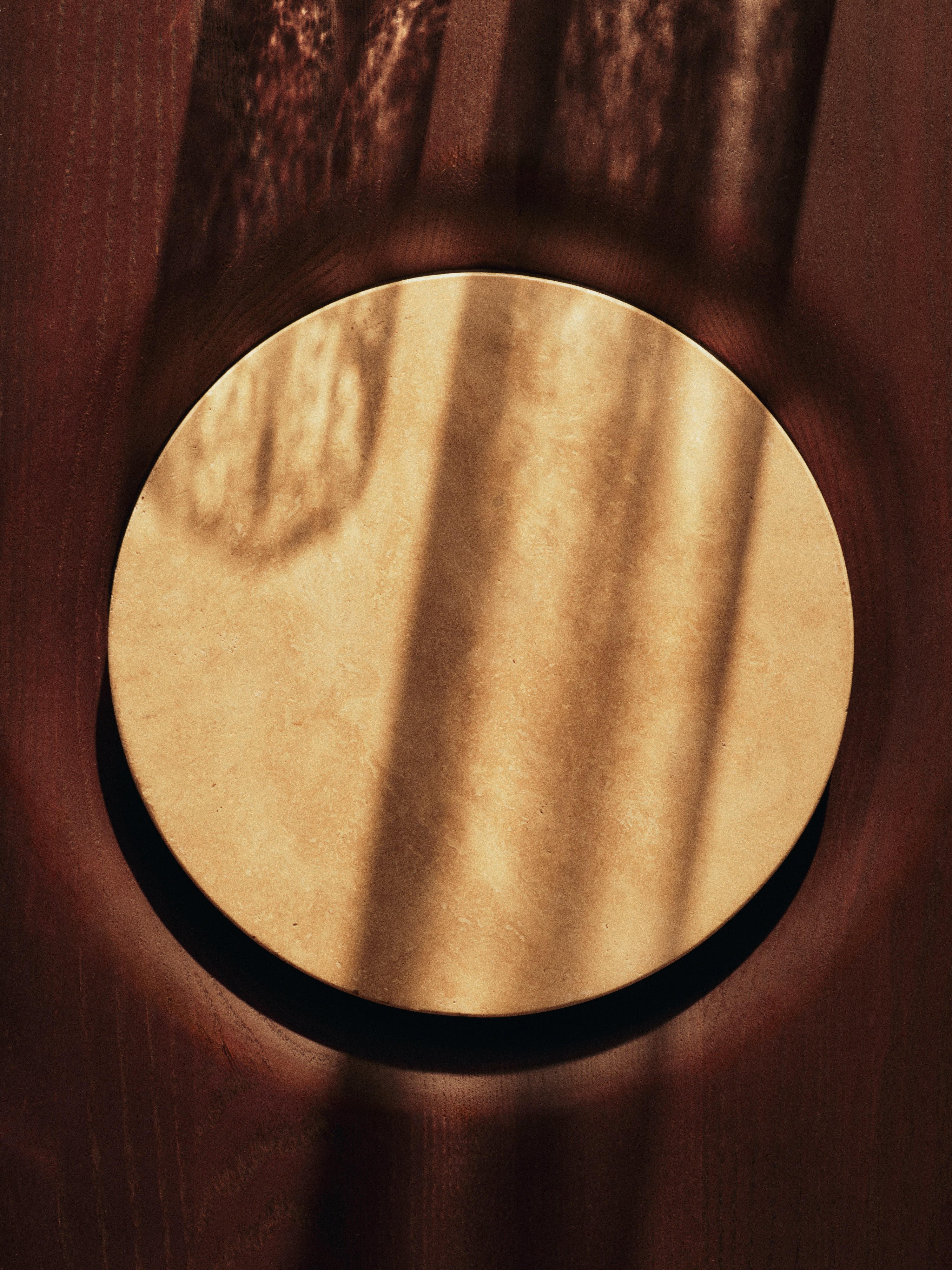 GROVA Coffee Table with Ash Top and Travertine