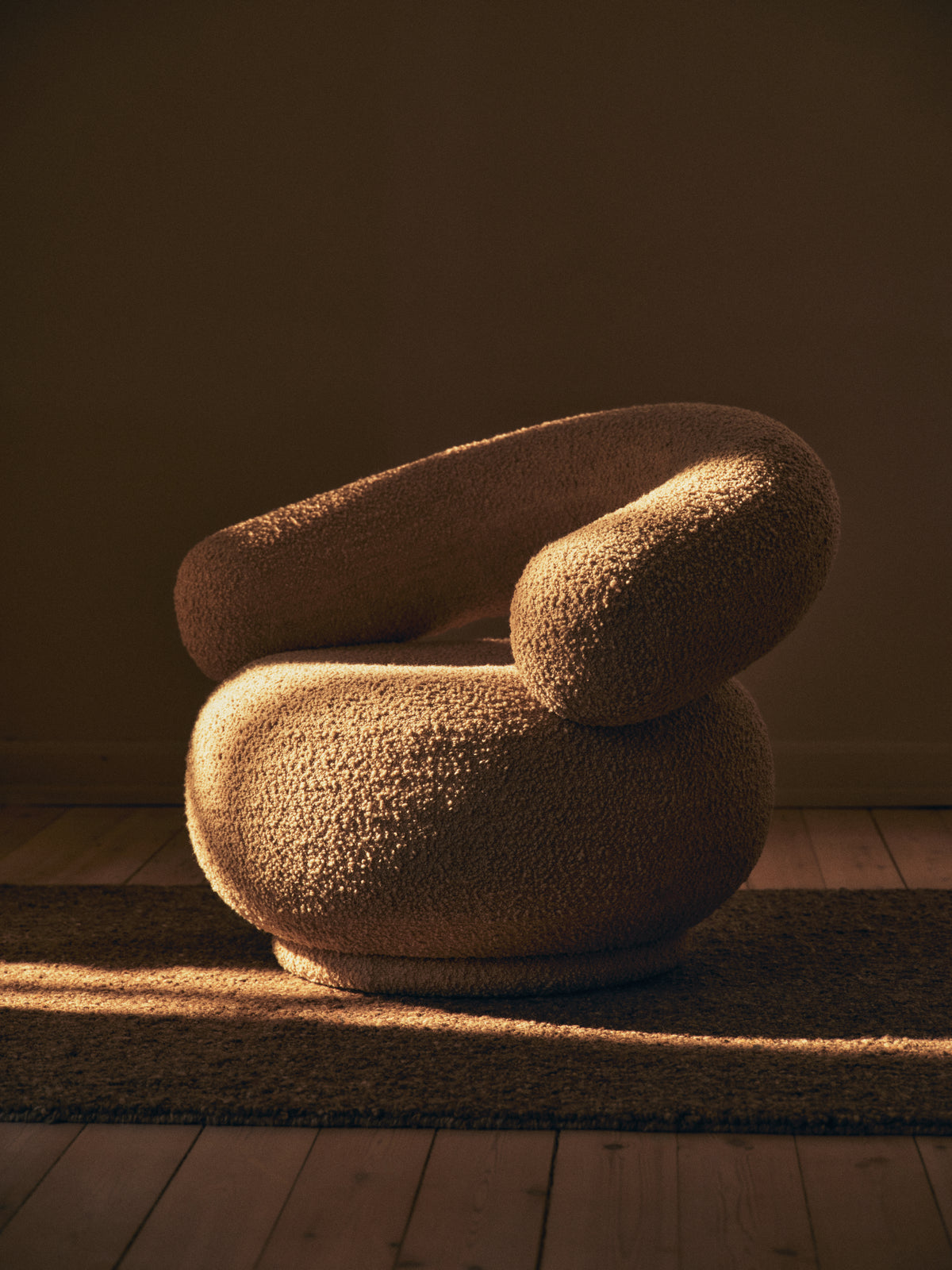 Drehstuhl ORBO beige Boucle