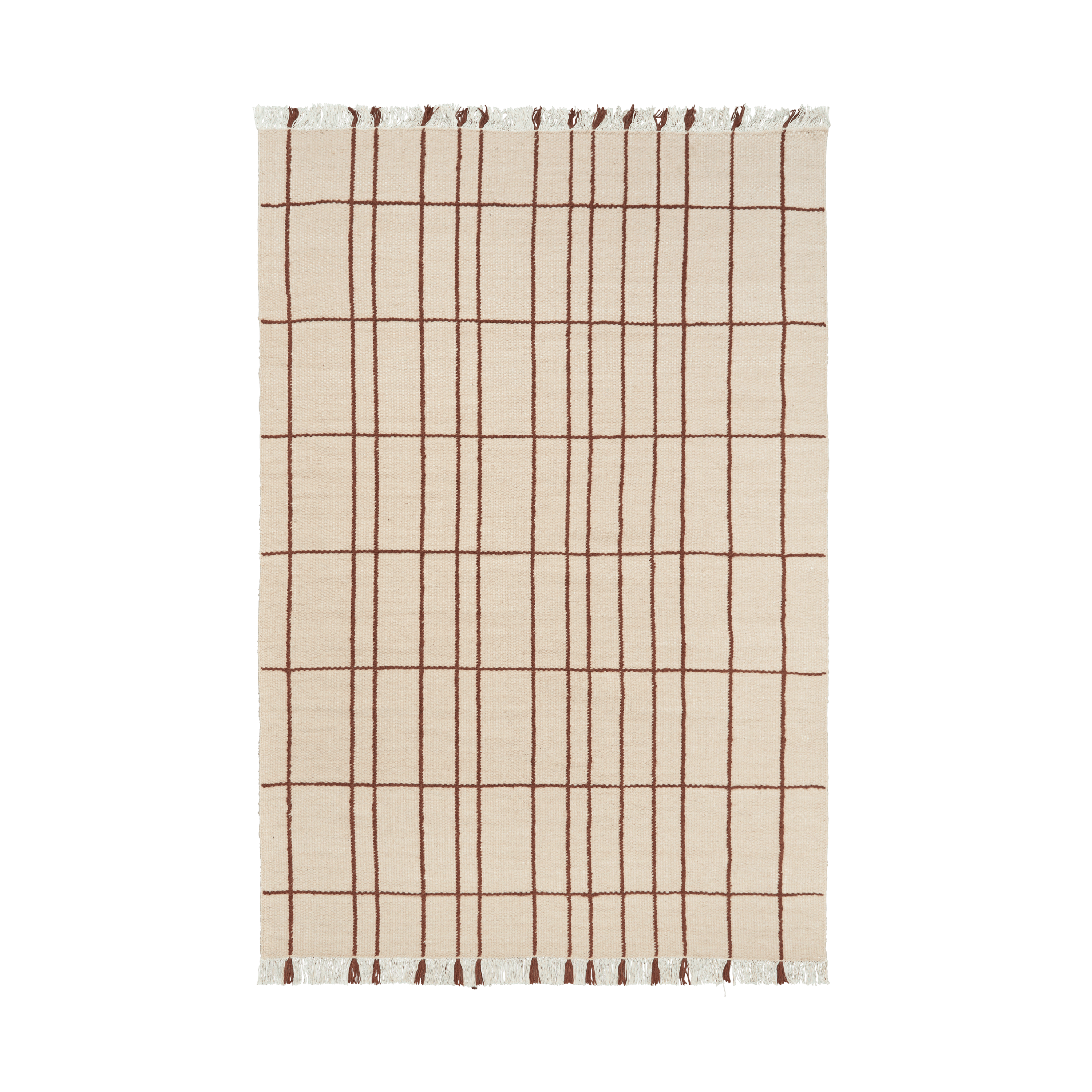 SEN Beige Carpet with Brown
