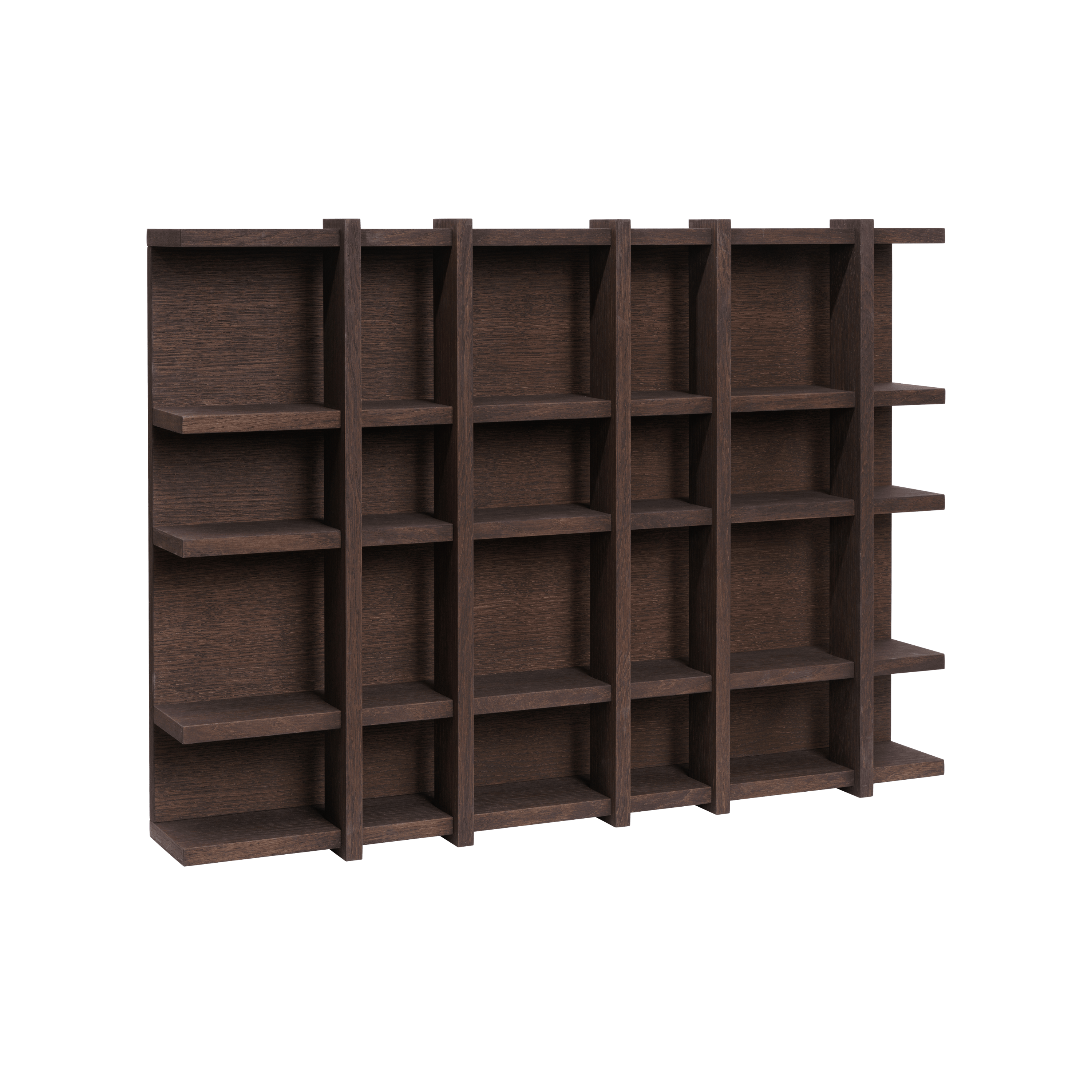 Wall Shelf TILEM Dark Brown Oak Veneer