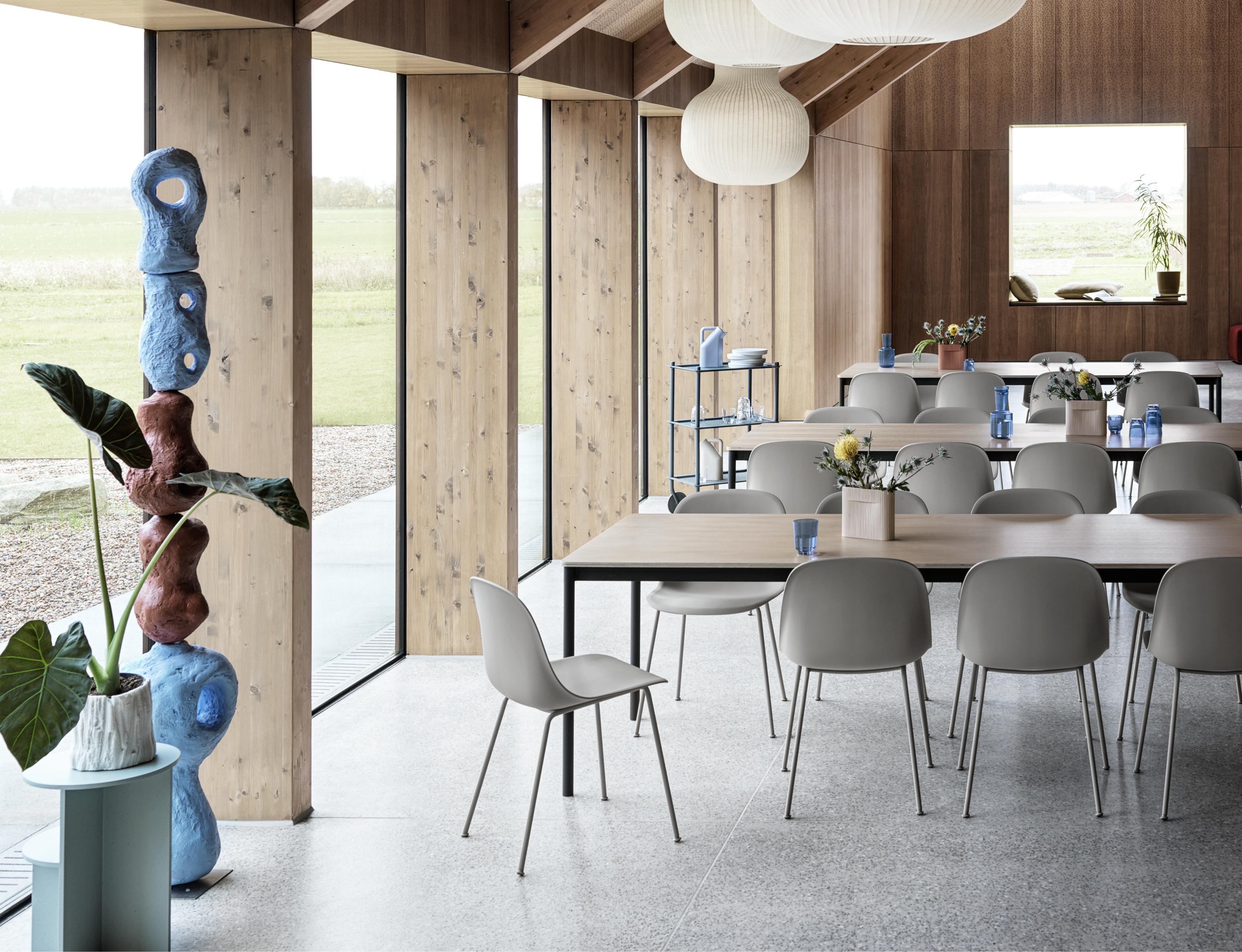 Vase aus Keramik RIDGE beige