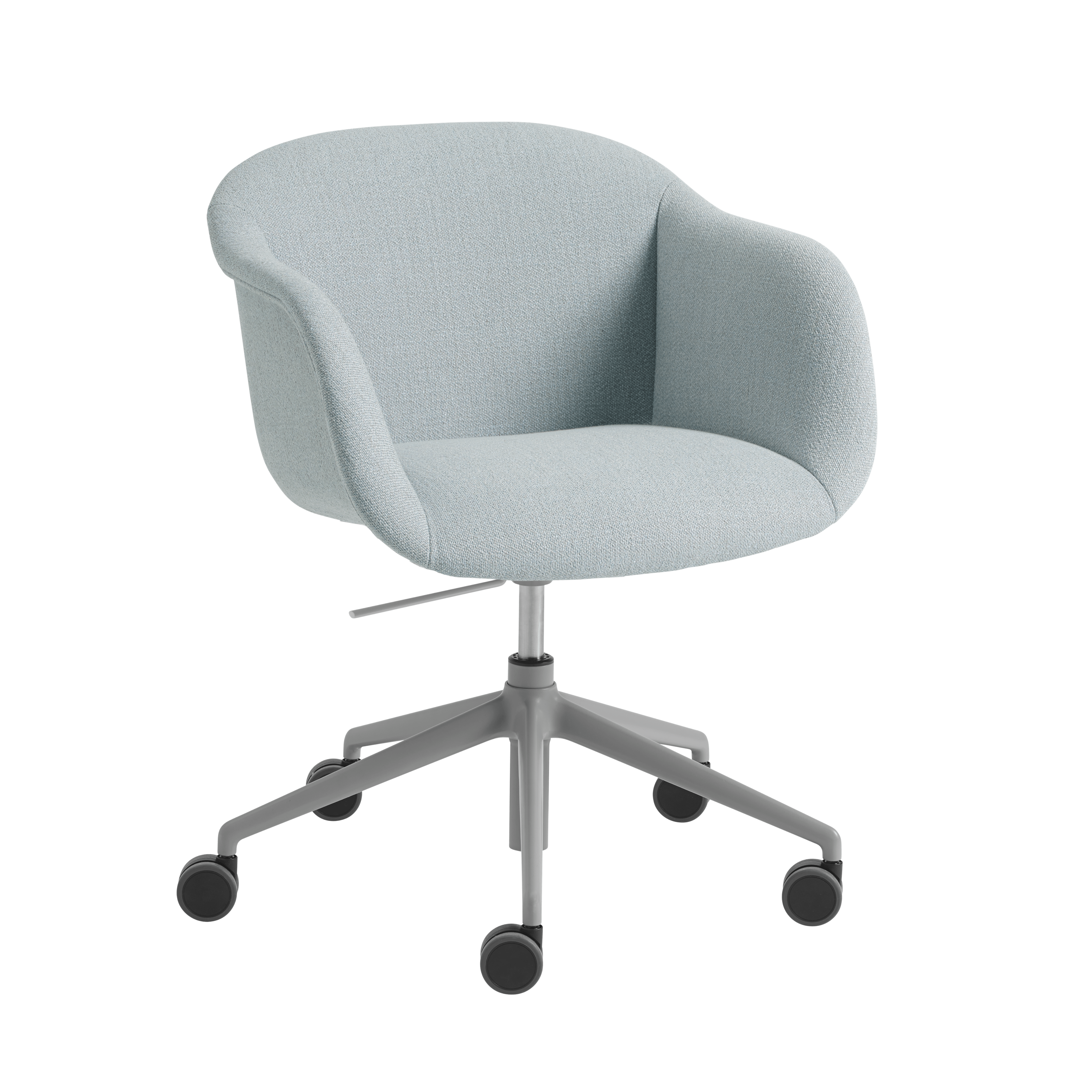 FIBER SOFT Swivel Chair with Armrests - Customizable with Rolling Base and Height Adjustment