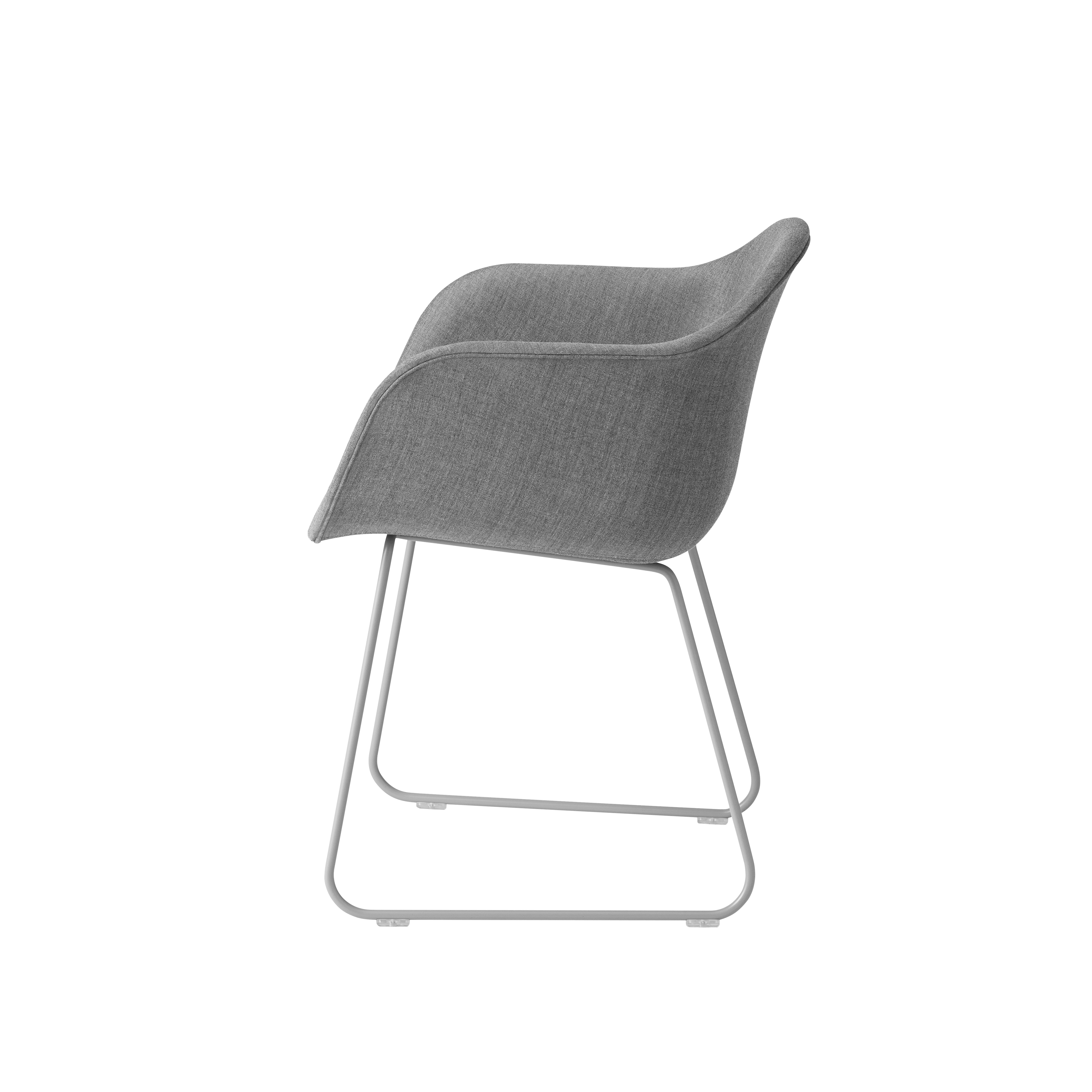 FIBER Armchair with Customizable Base in Sled Shape