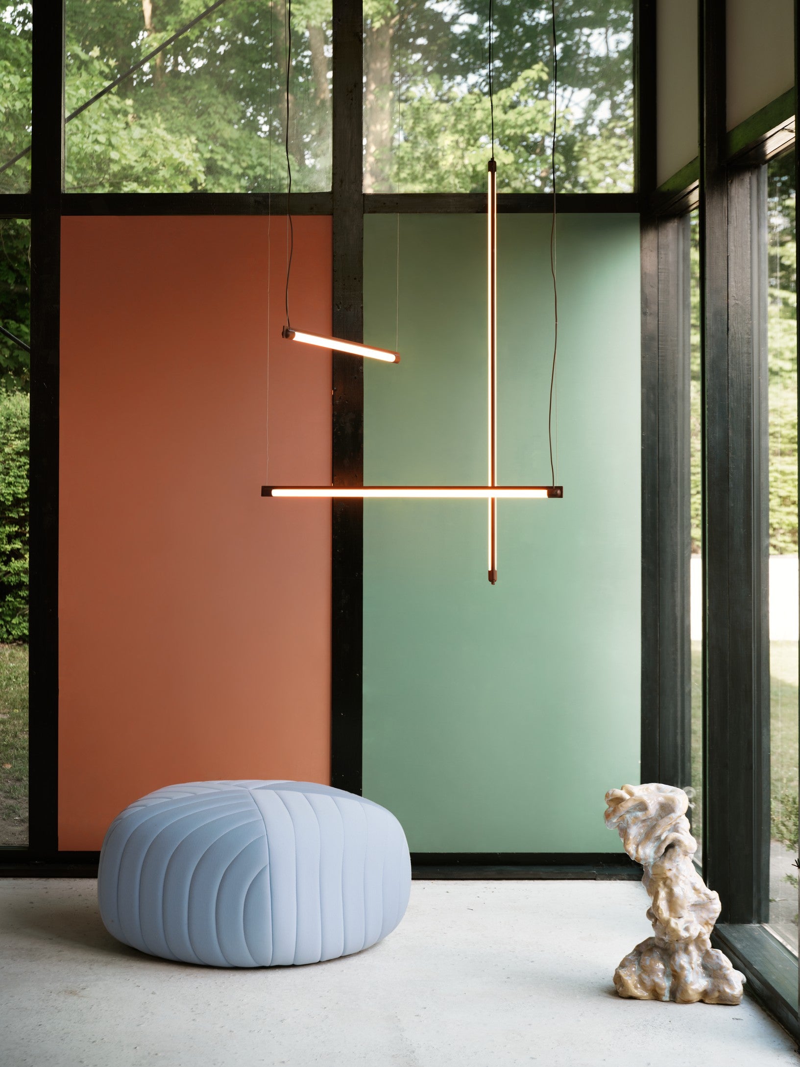 Lampa wisząca FINE bordowy