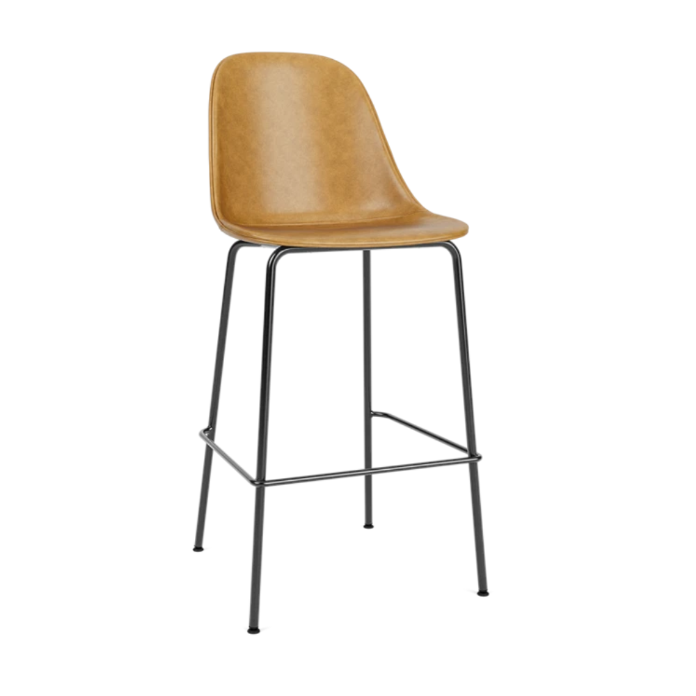 HARBOUR stool cognac leather