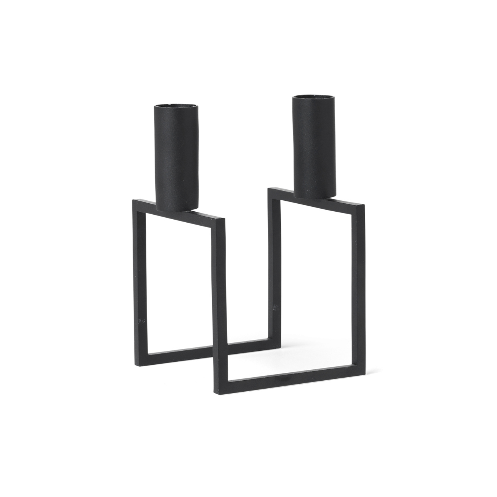 KUBUS LINE Black Candle Holder