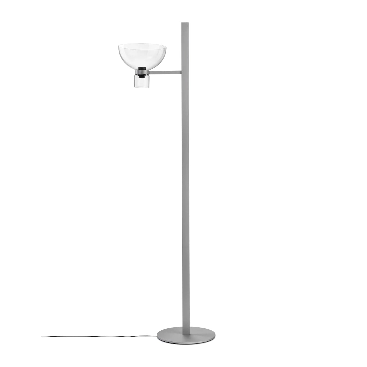 Stehlampe NOCTURNE F1 BOWL silber