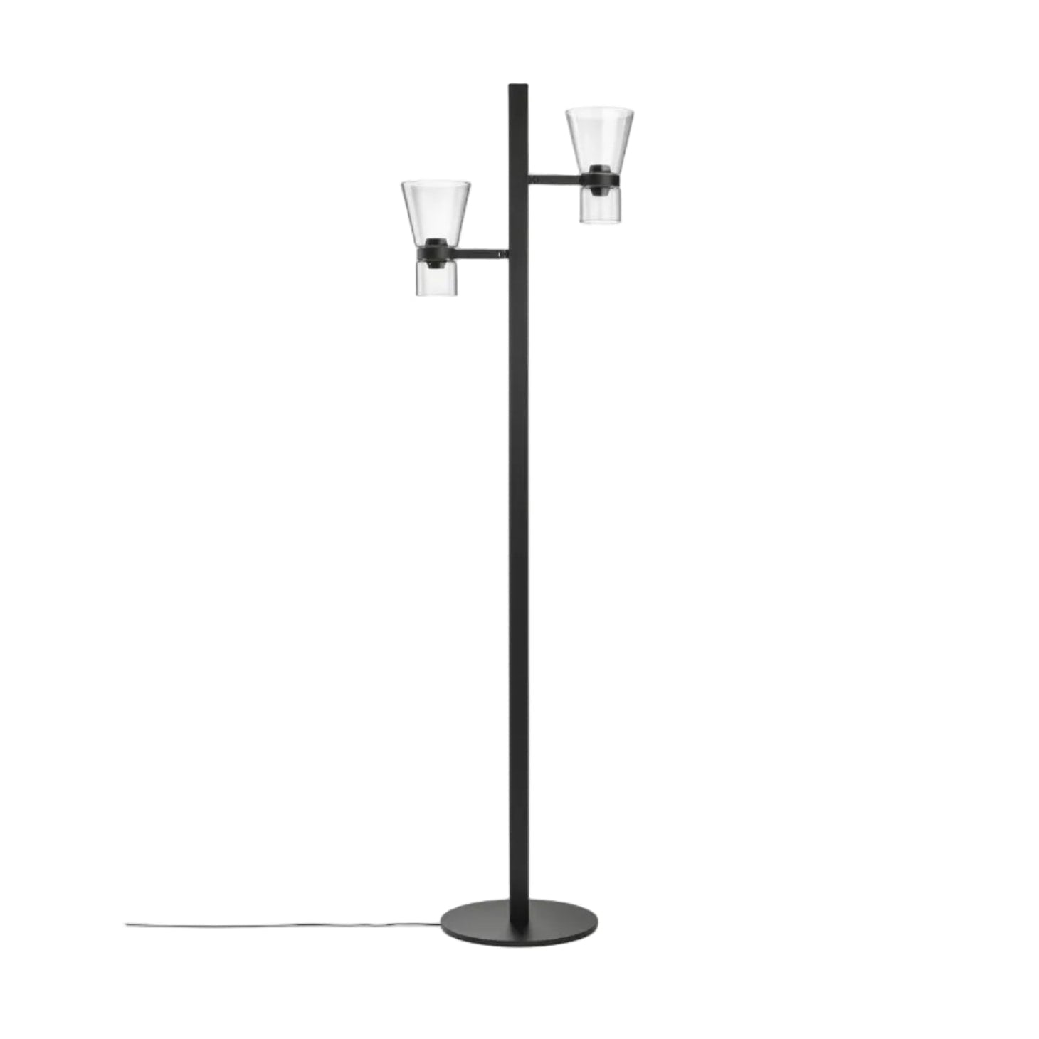 Stehlampe mit zwei Punkten NOCTURNE CONE schwarz
