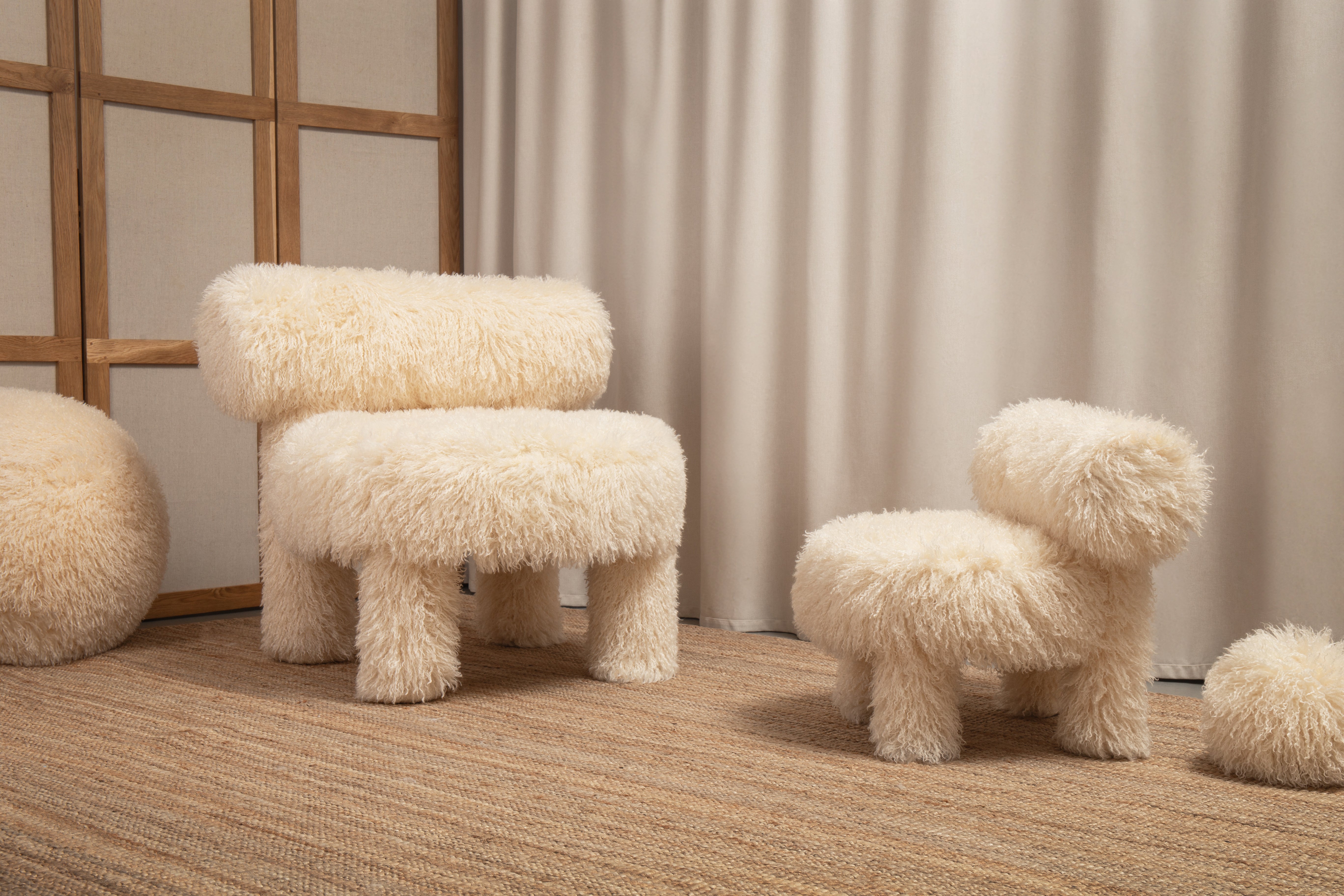 Kinderstuhl BABY GROPIUS CS1 - FLUFFY EDITION Kunstfell