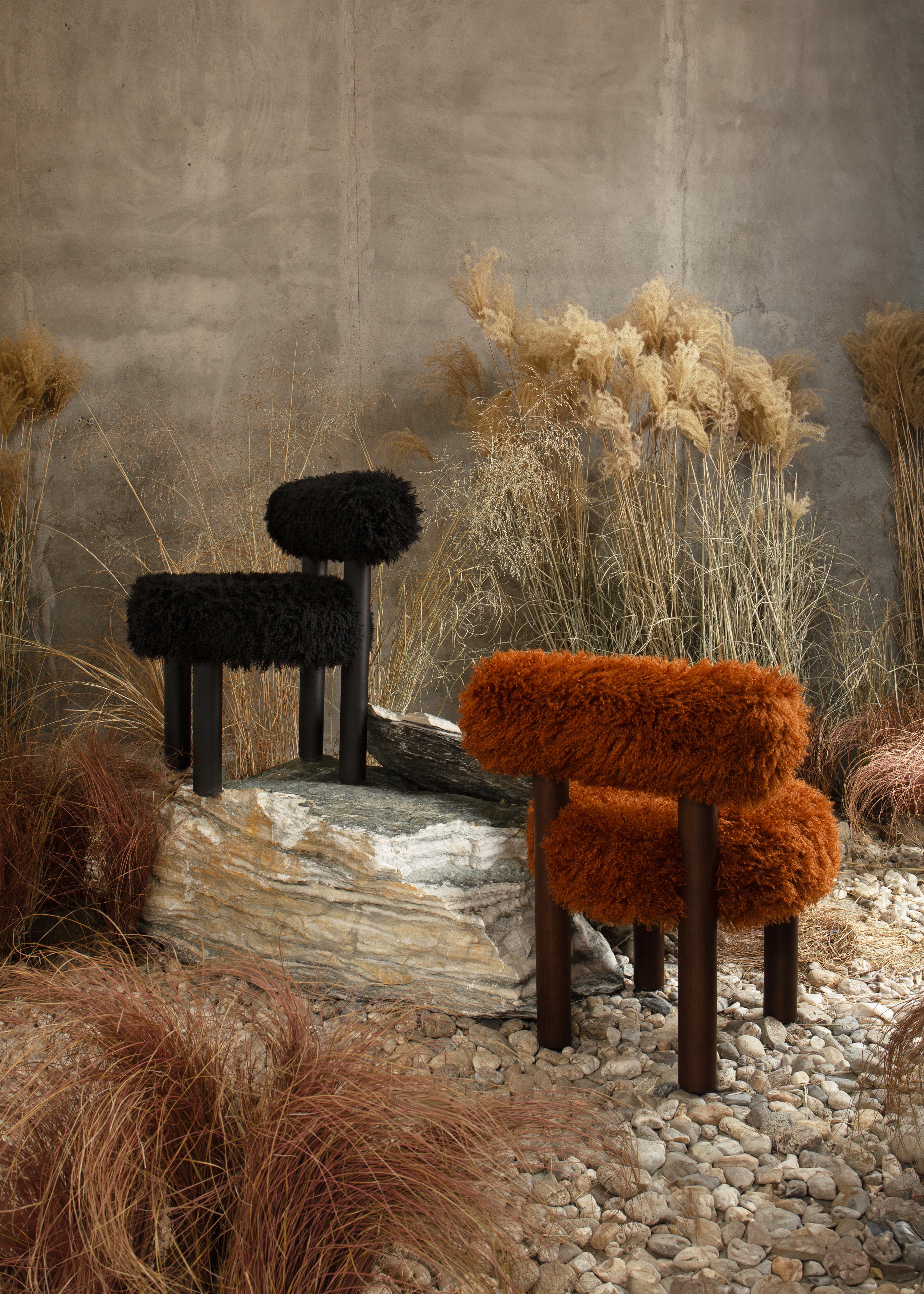 Stuhl GROPIUS CS2 - FLUFFY EDITION Kunstfell