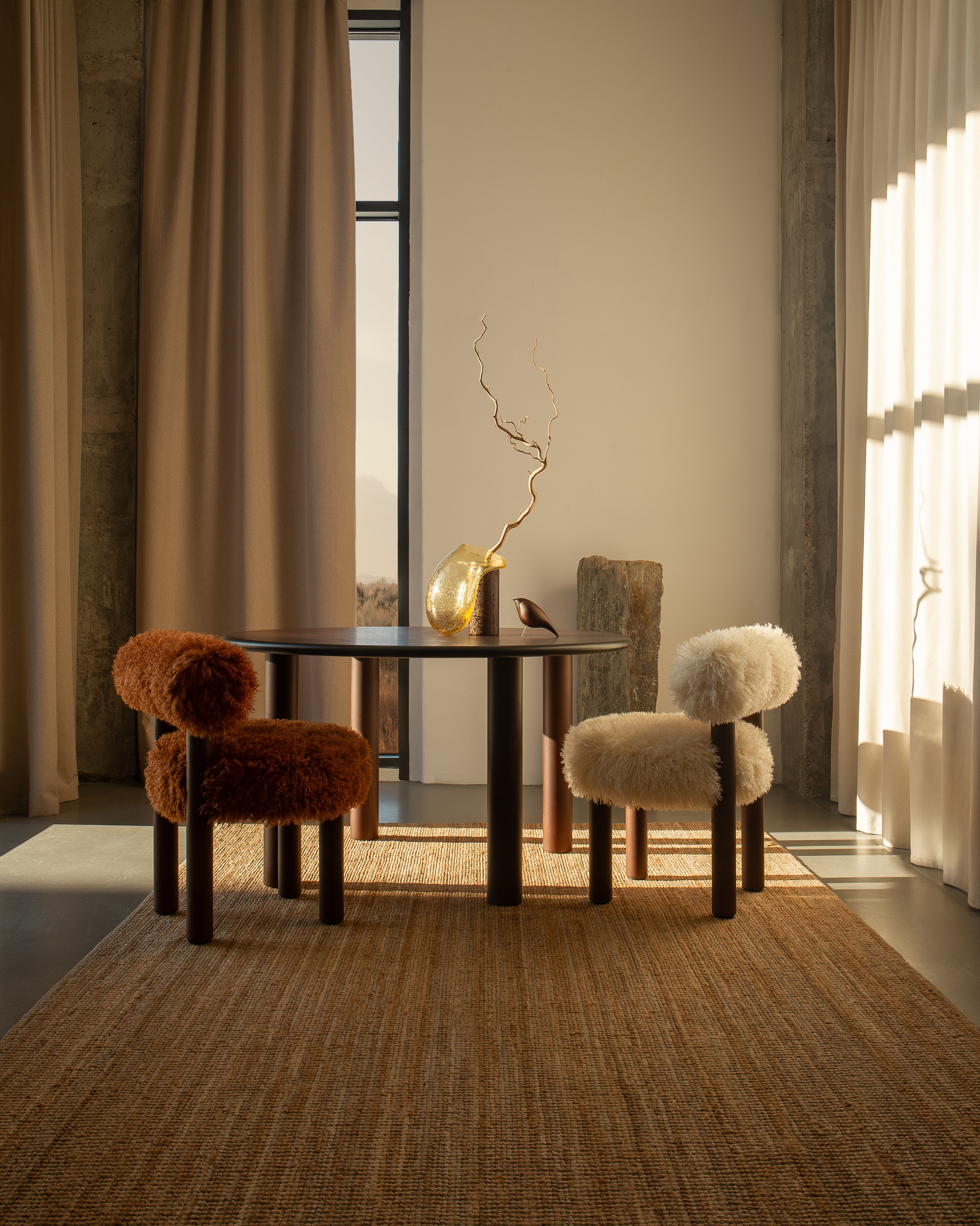 Stuhl GROPIUS CS2 - FLUFFY EDITION Kunstfell