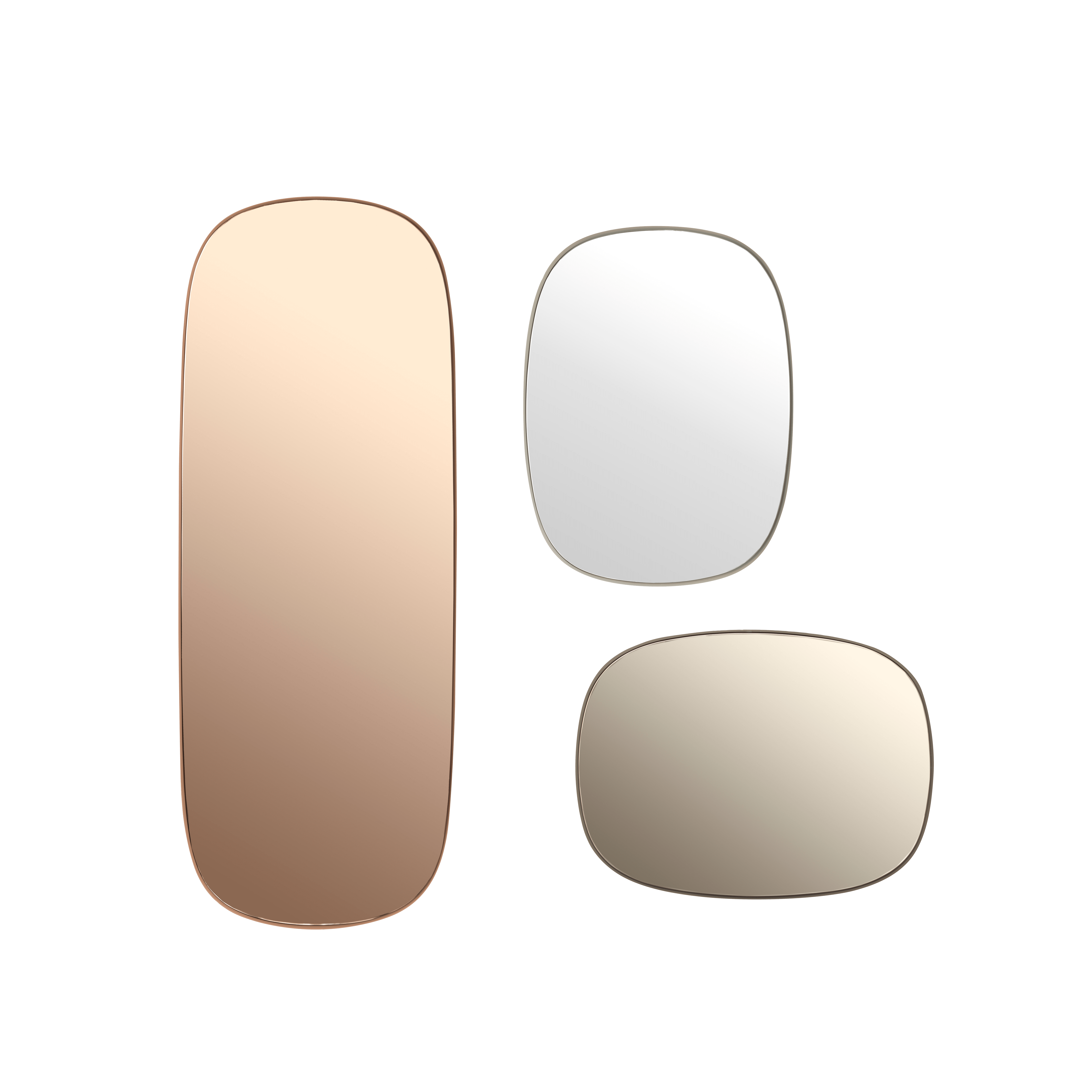 Lustro FRAMED blassrosa Rahmen mit rosa Glas