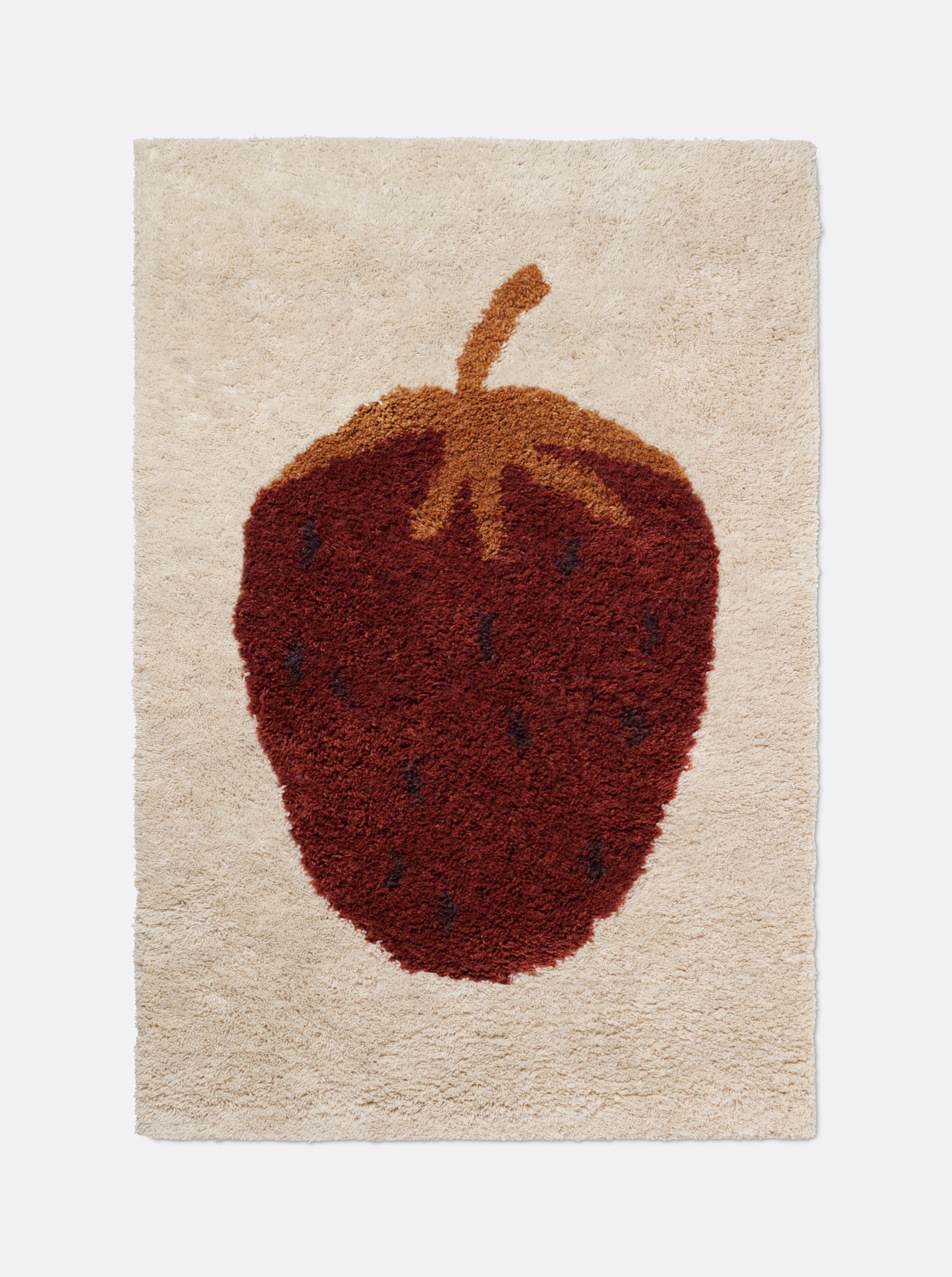 Kinderteppich FRUITICANA ERDBEERE beige 