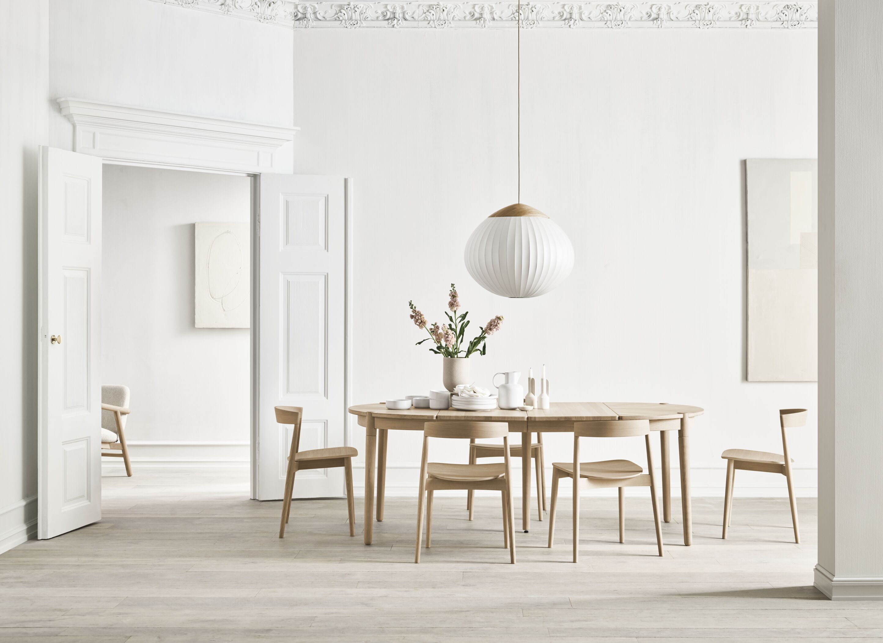 Runde Fusion Fusion Bindung Eiche Holz