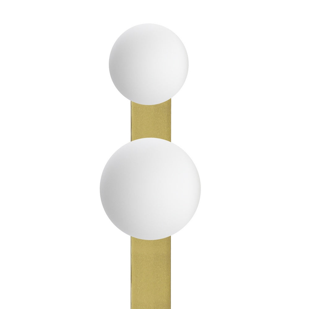 Zweipunkt-Wandleuchte GIGI gebürstetes Messing